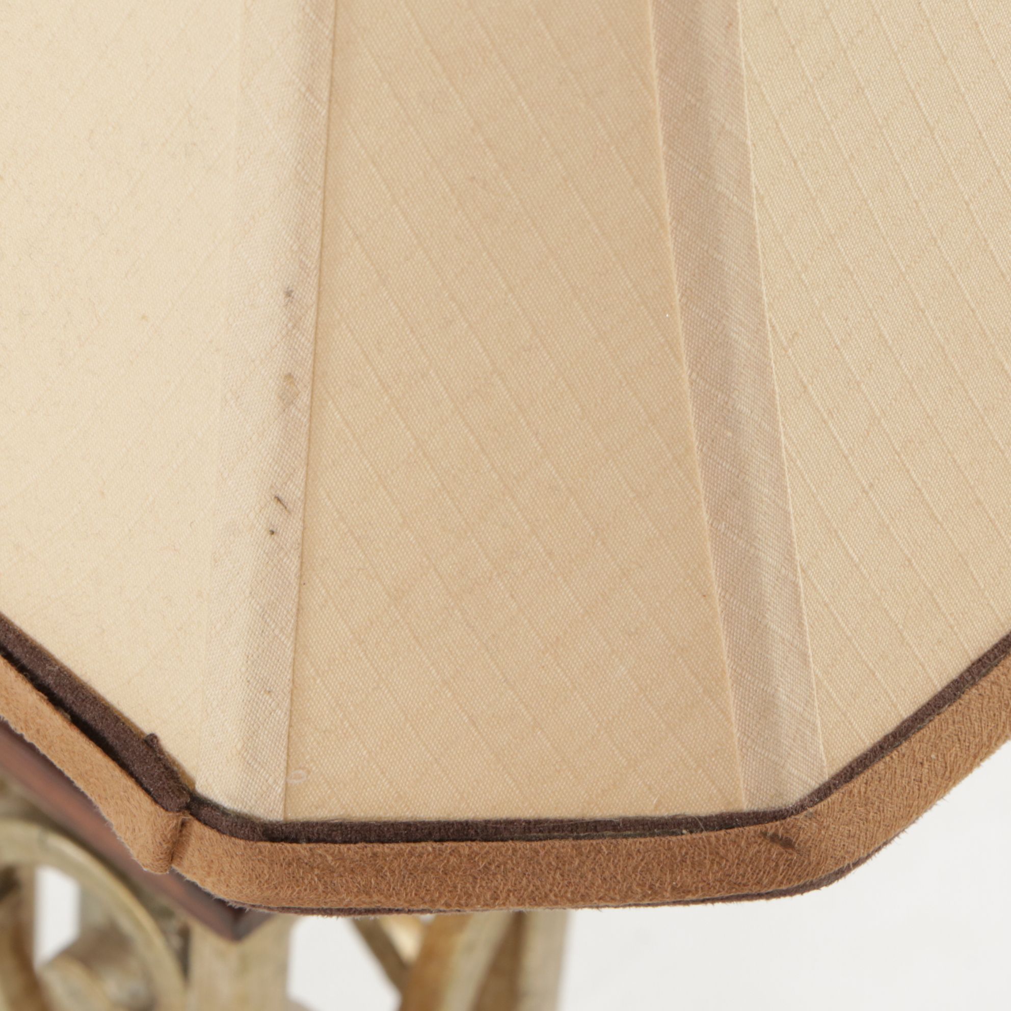 Cage Style Carved Resin Table Lamp, 2000s