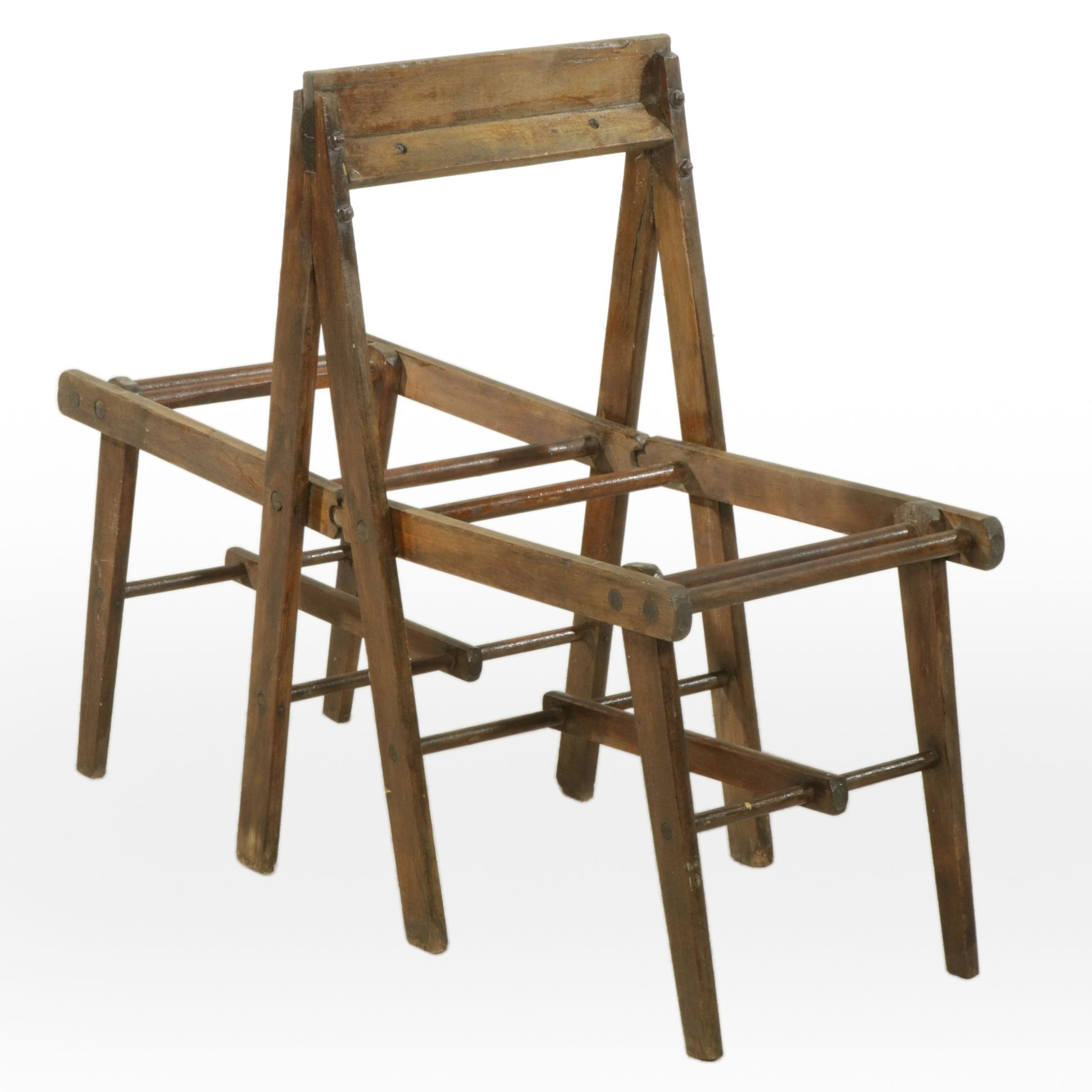 Wooden Folding Wash Tub Stand