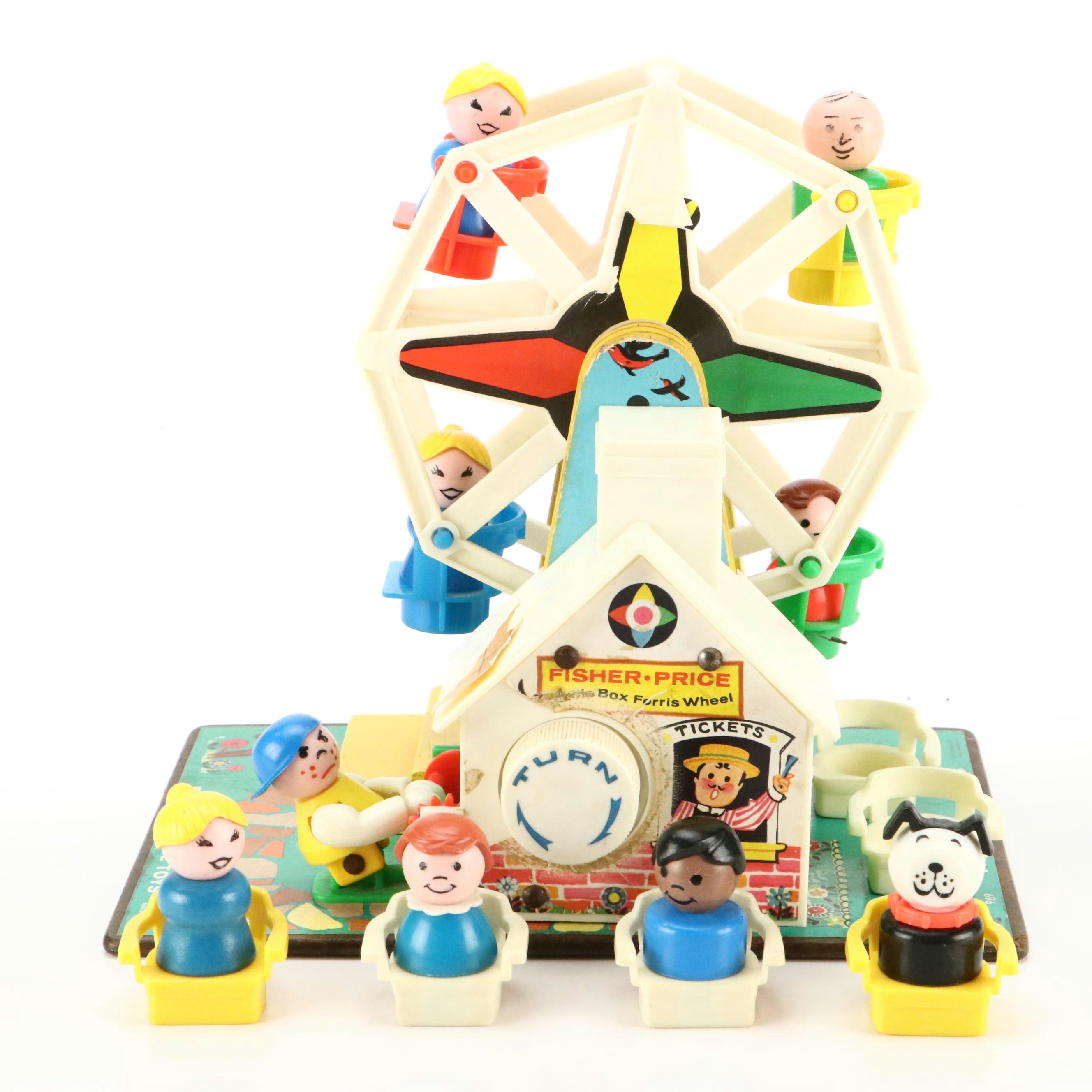 Fisher Price Music Box Ferris Wheel Toy, 1966