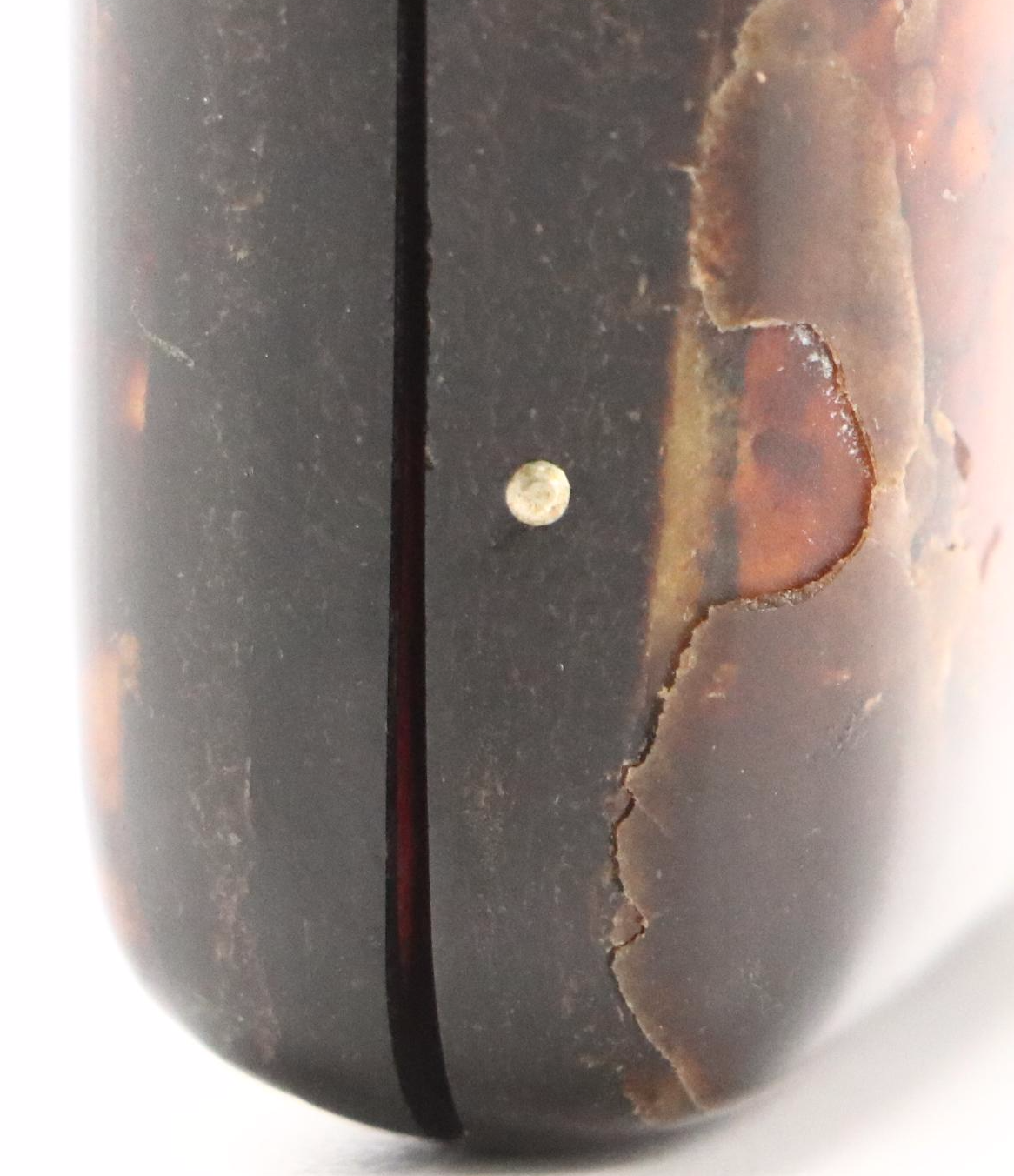 Continental European Victorian Tortoiseshell and Silver Inlay Coin Purse