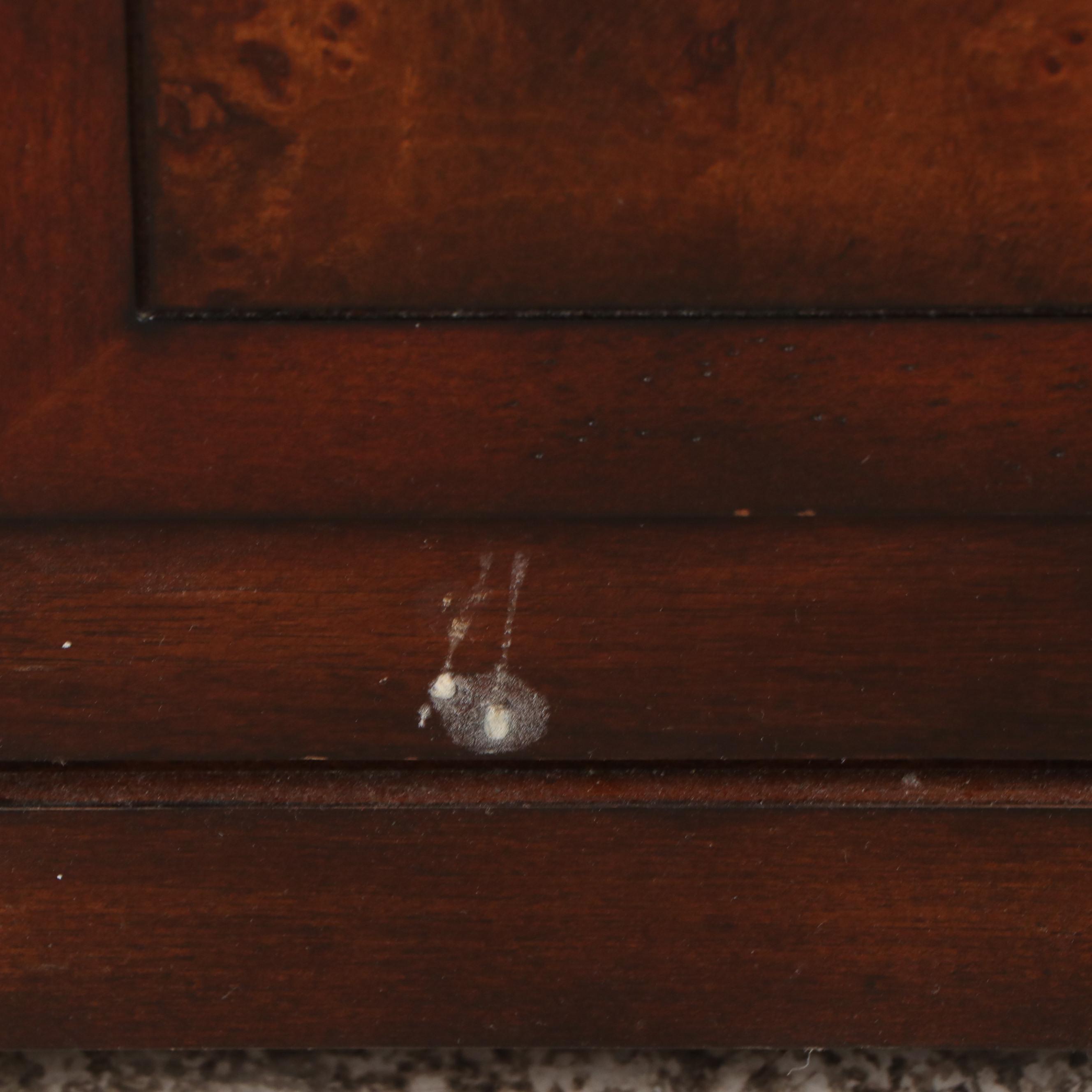 Monq Chinese Style Burl Wood Two-Part Chest