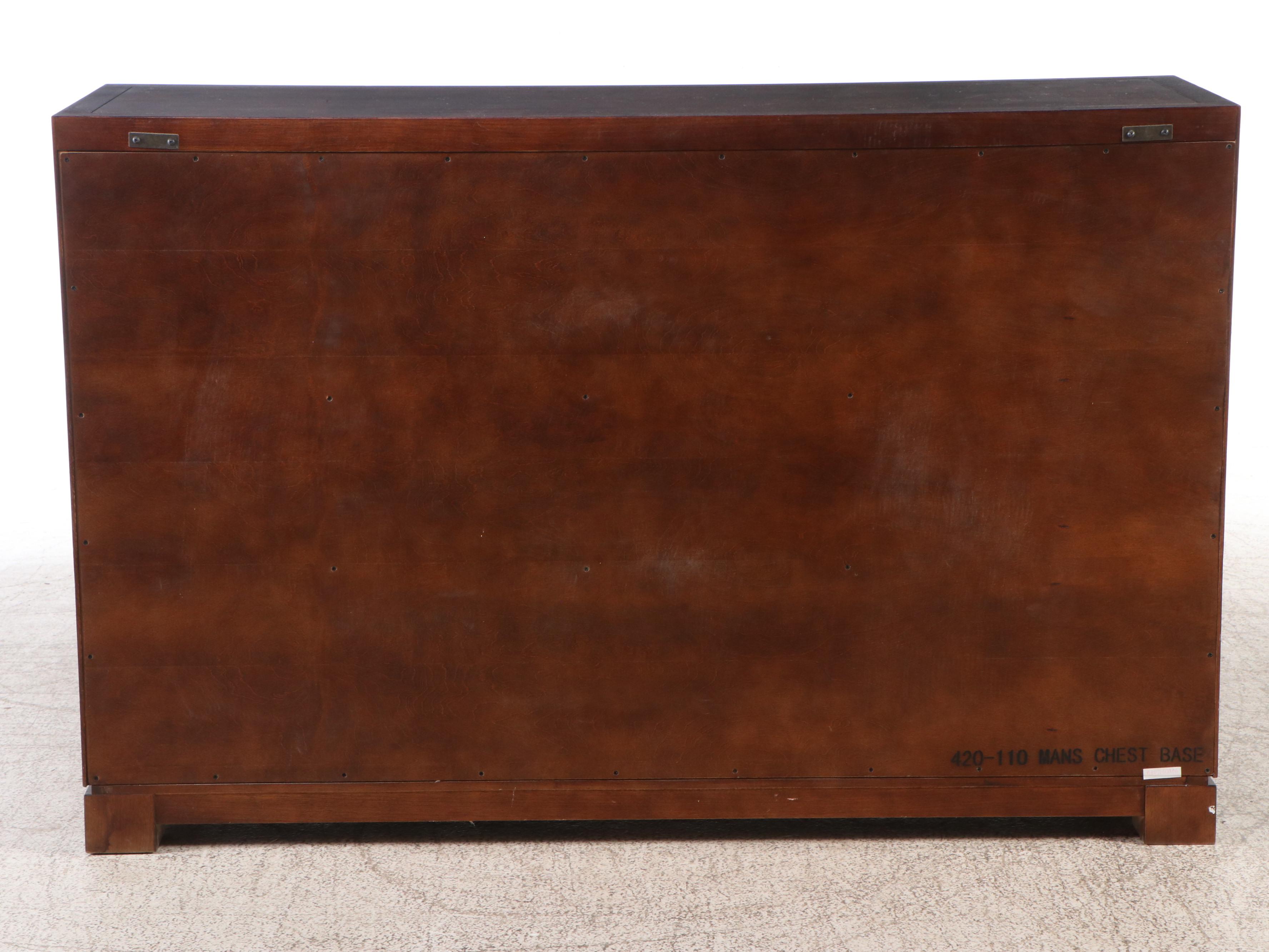 Monq Chinese Style Burl Wood Two-Part Chest