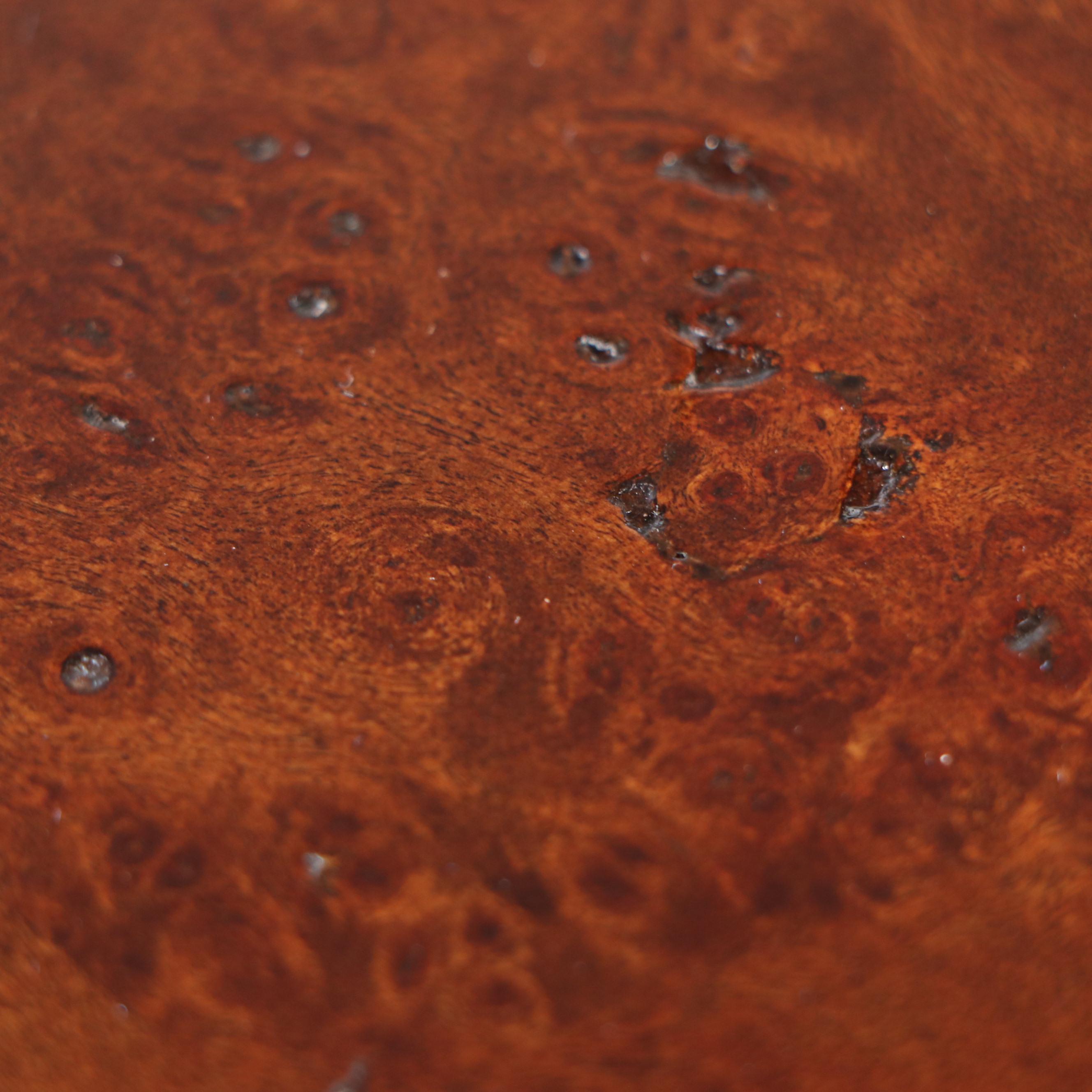 Monq Chinese Style Burl Wood Two-Part Chest