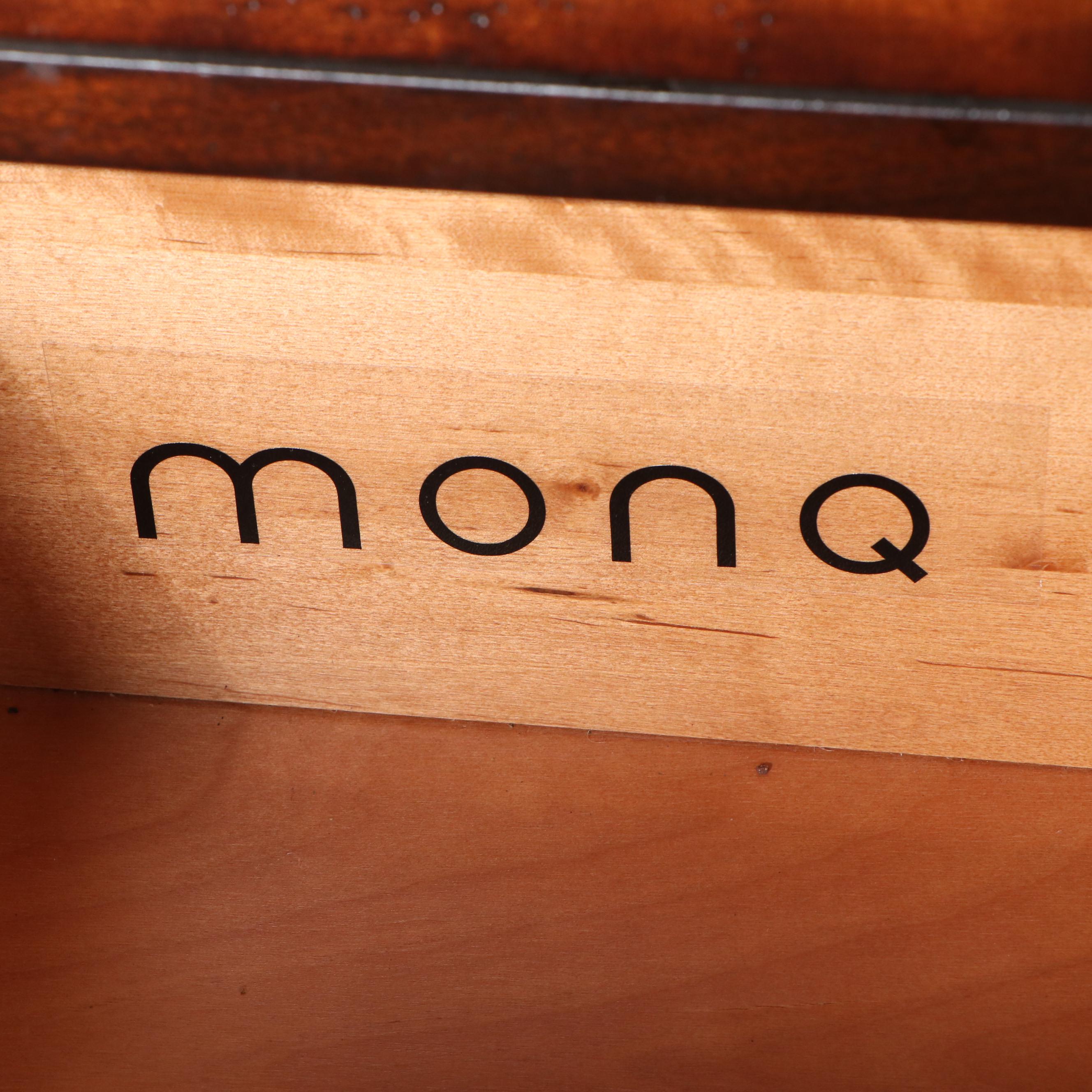 Monq Chinese Style Burl Wood Two-Part Chest