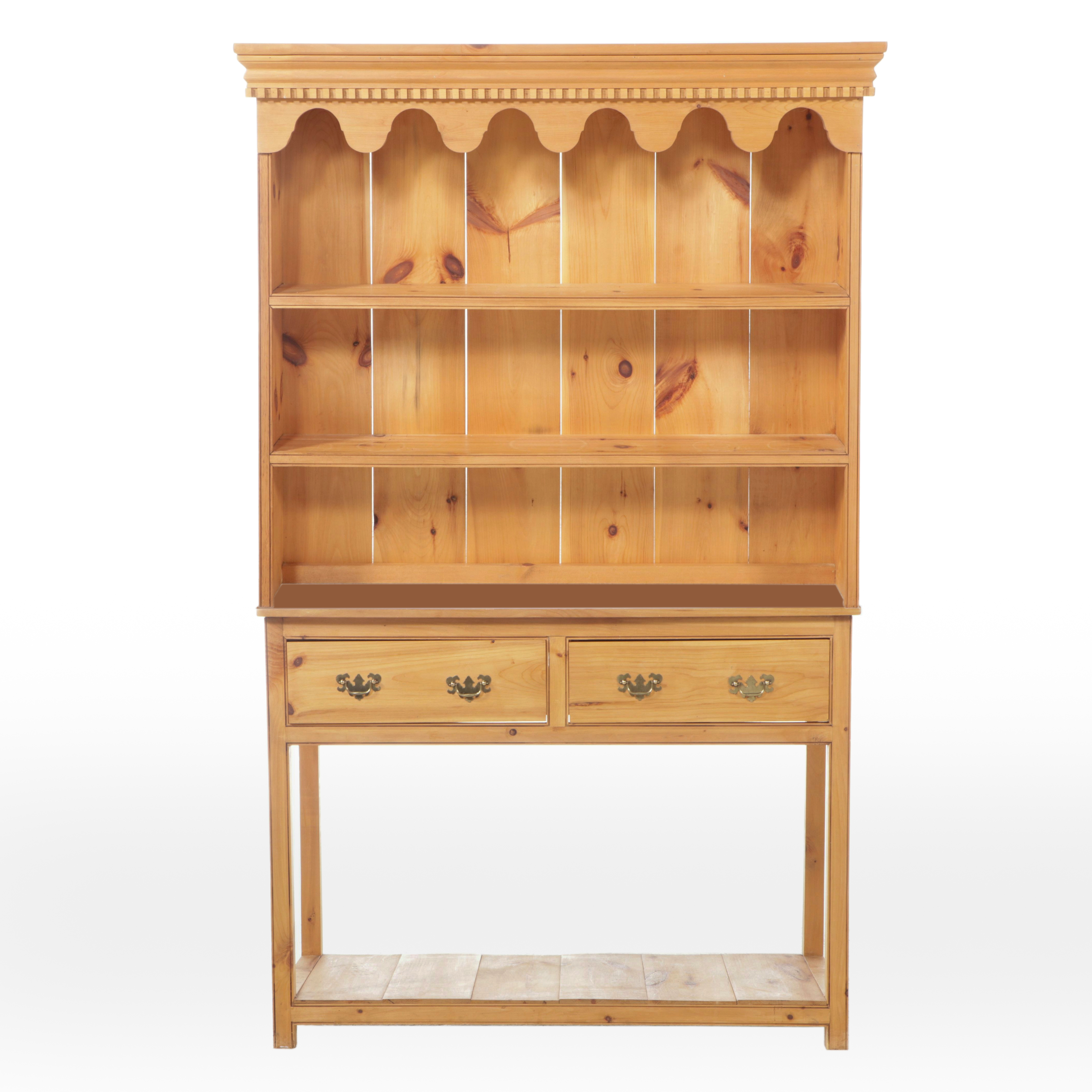 British Traditions, Inc. Pine Sideboard with Hutch