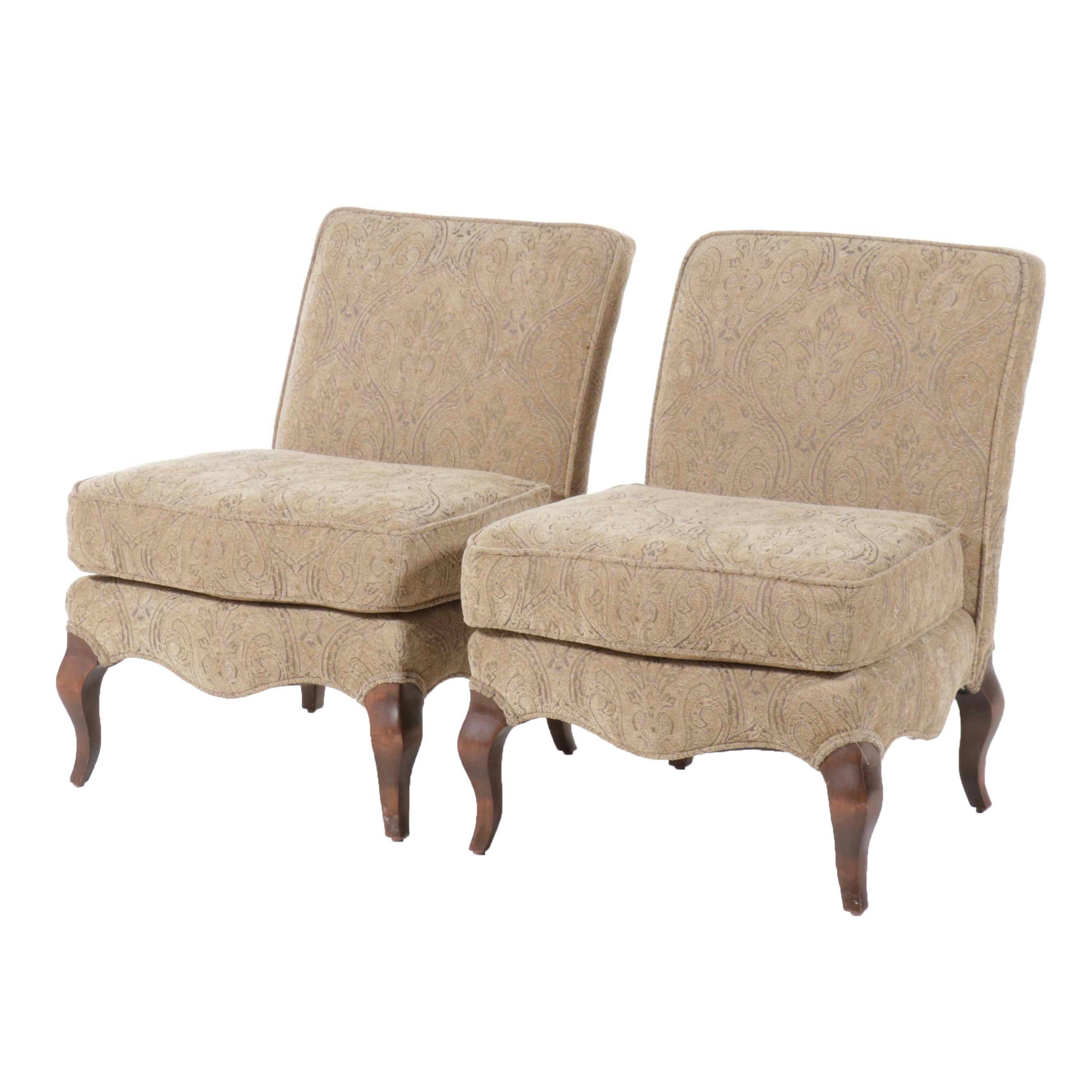 Pair of Upholstered Slipper Chairs, 2001