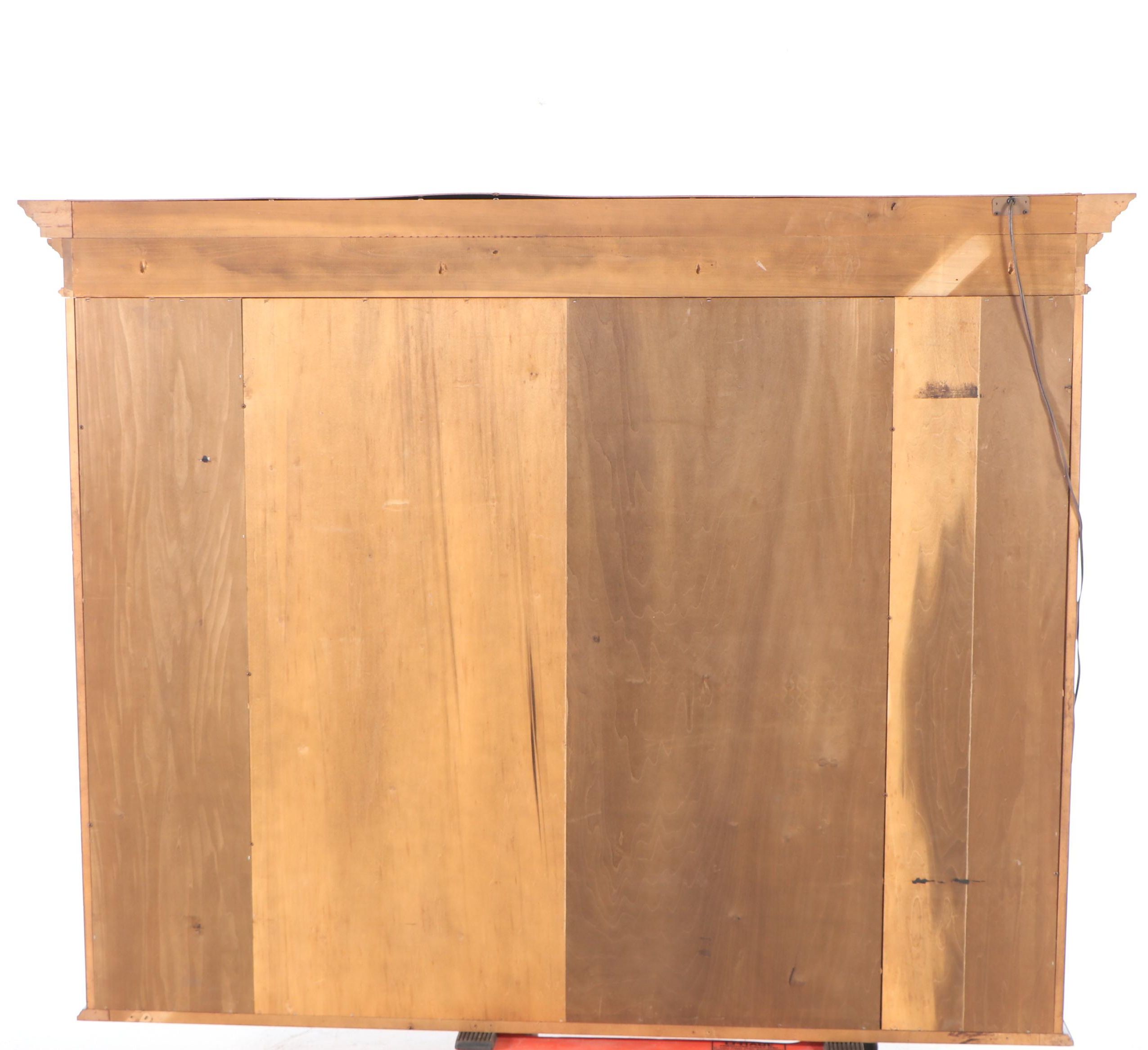 George III Style Mahogany Break-Front China Cabinet