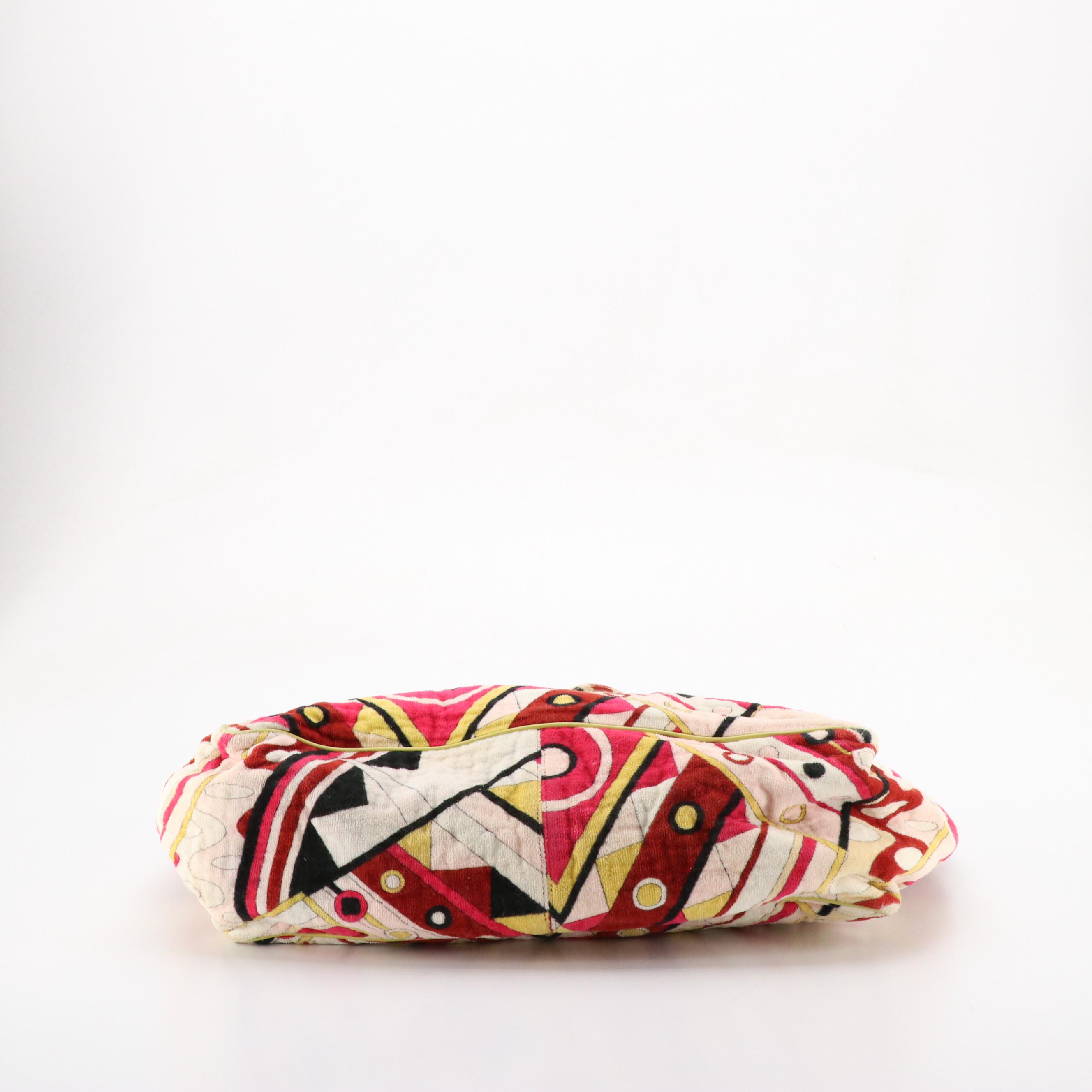 Emilio Pucci Printed Terry Cloth Towel Tote