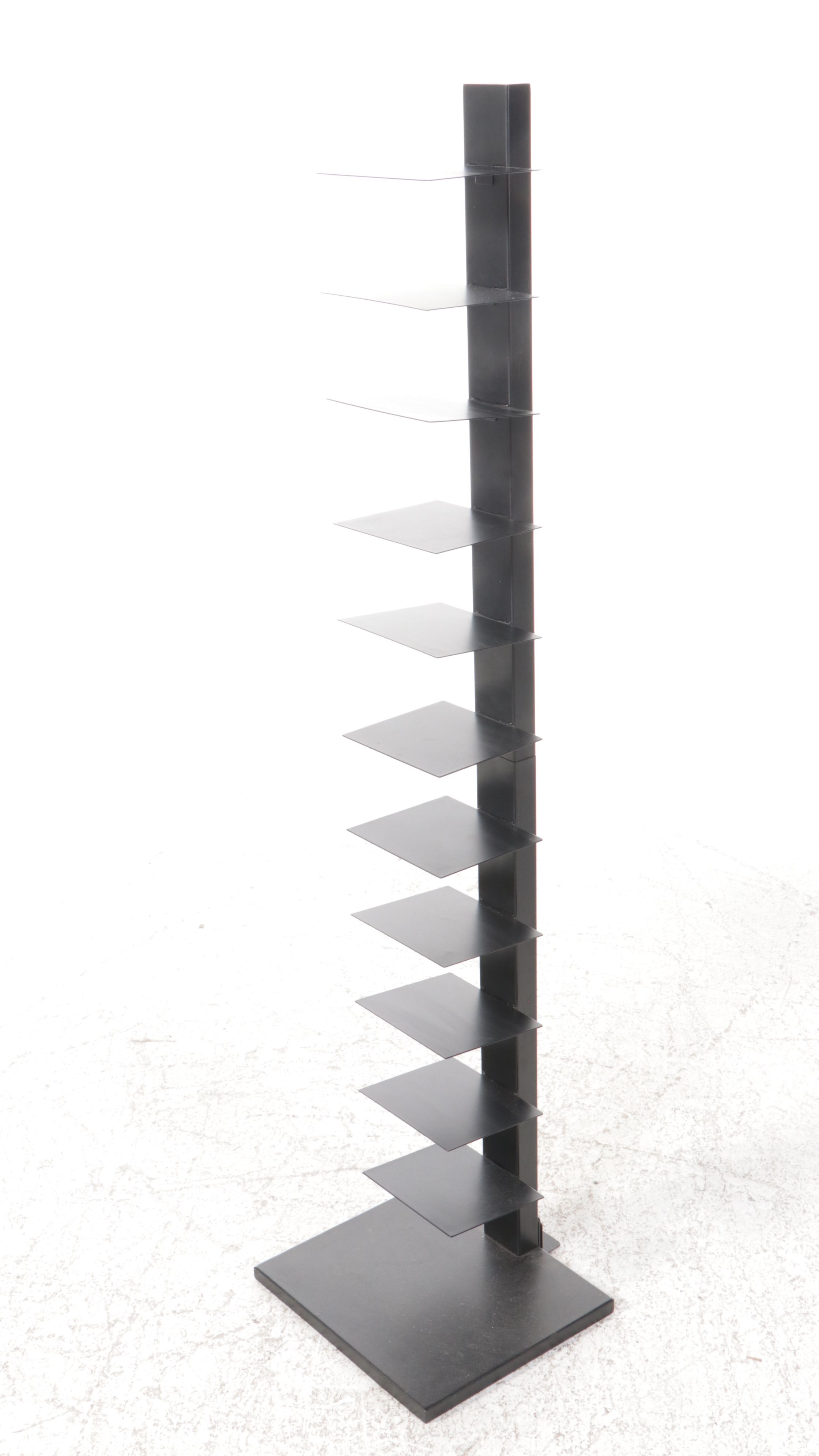 Two Modernist Style Metal Bookcases