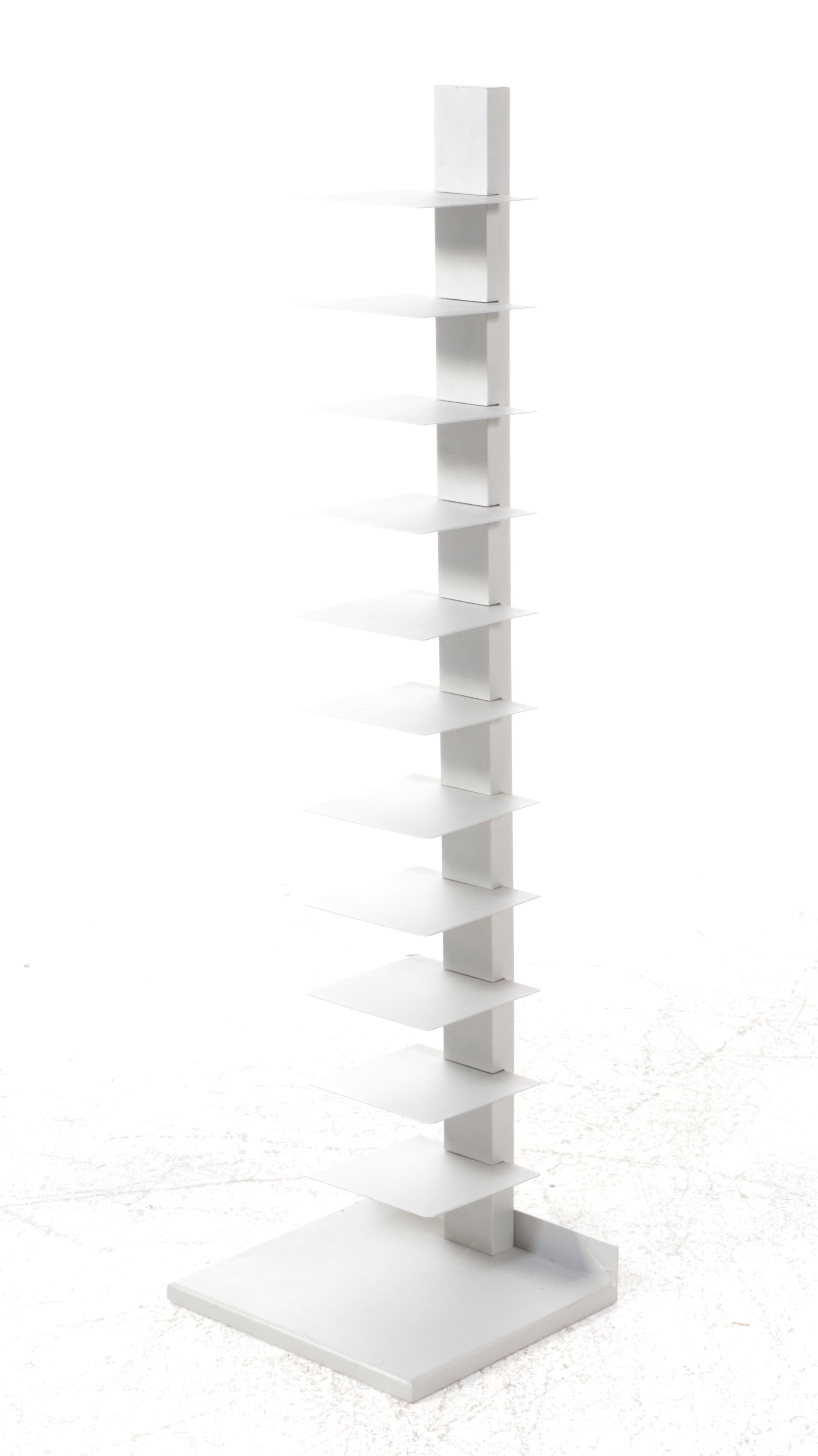 Two Modernist Style Metal Bookcases