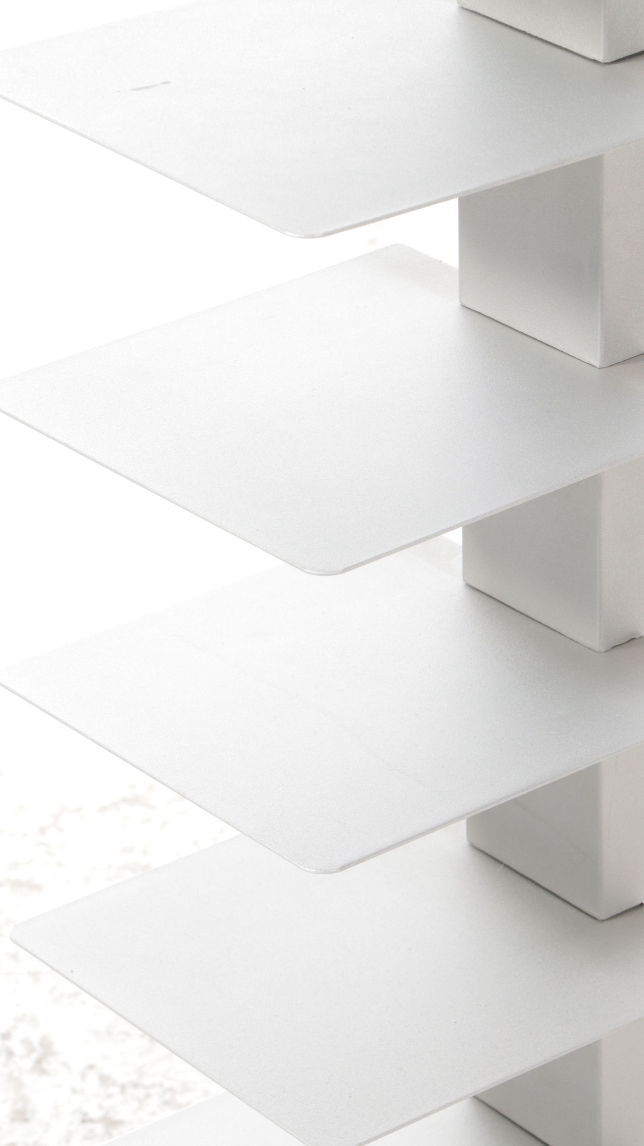 Two Modernist Style Metal Bookcases