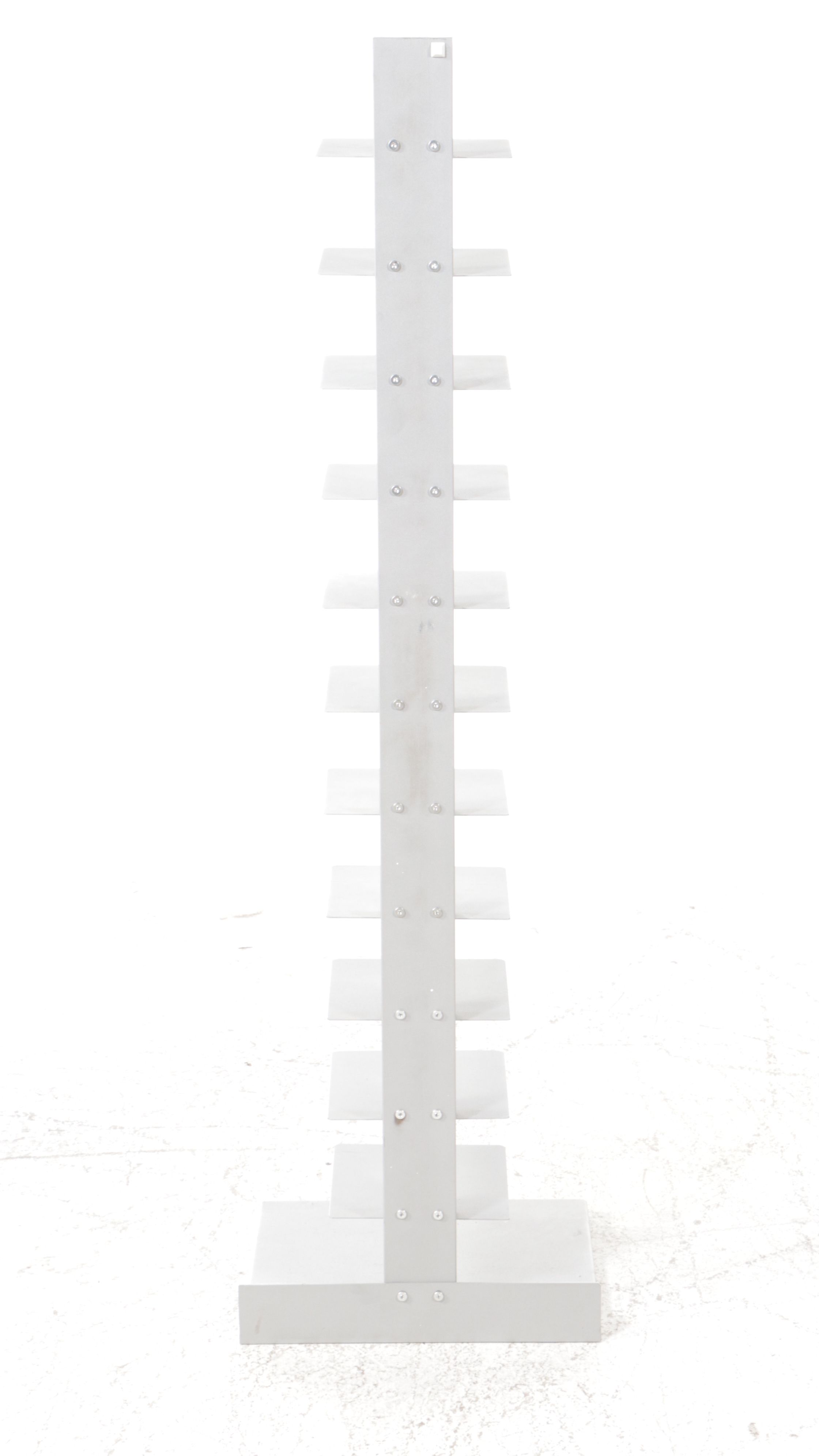 Two Modernist Style Metal Bookcases