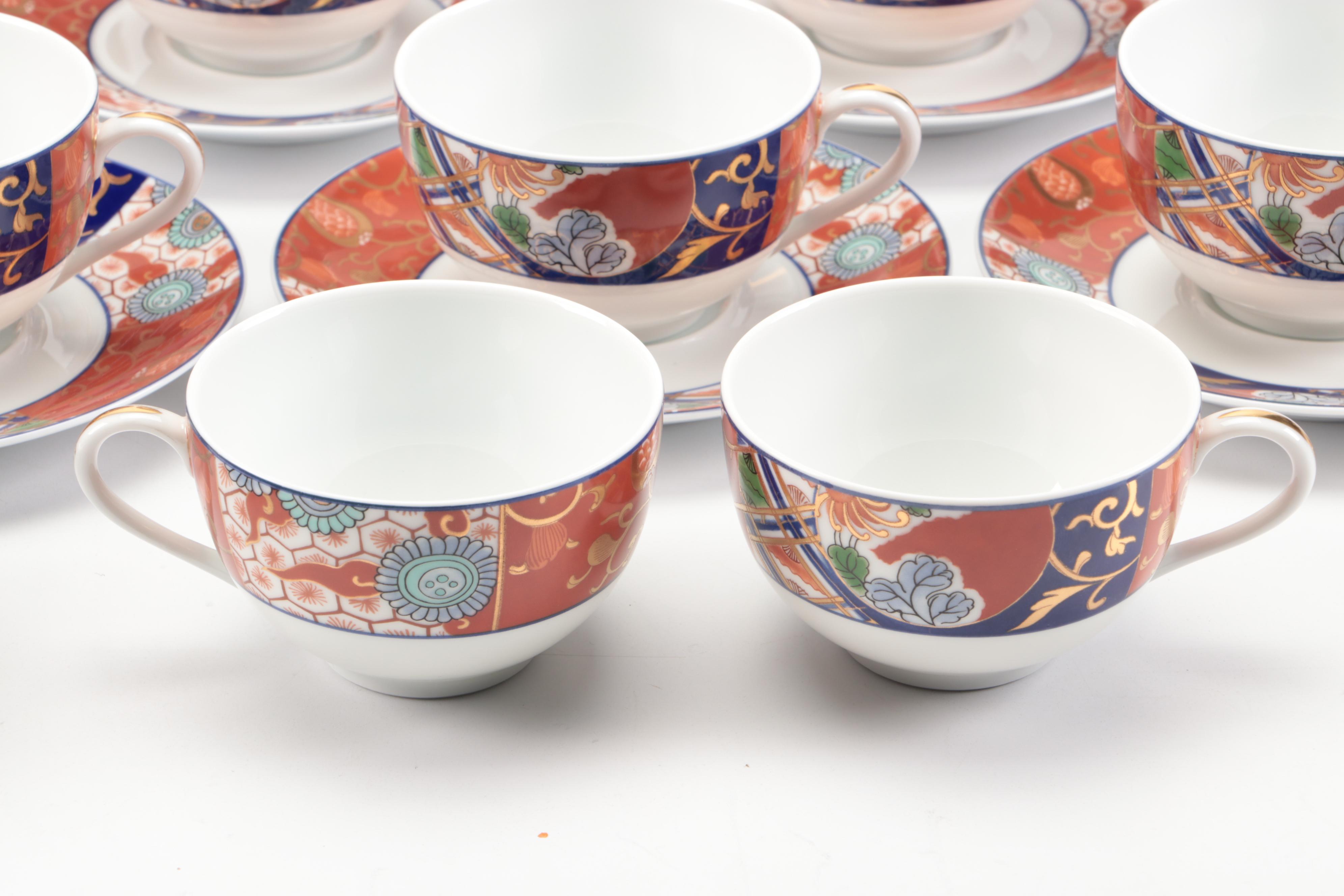 Raynaud "Pao Ting" French Gilt Porcelain Dinnerware