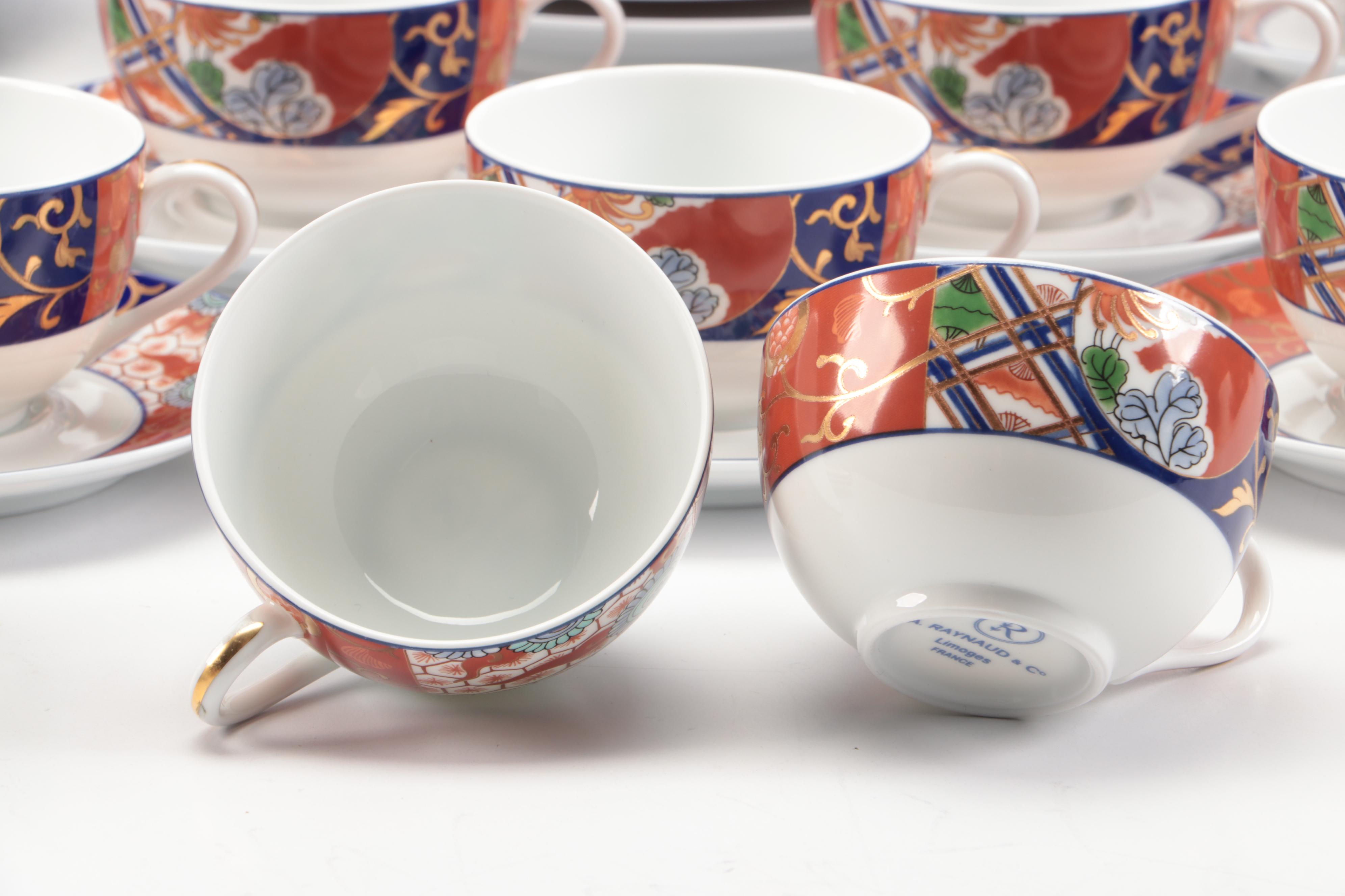 Raynaud "Pao Ting" French Gilt Porcelain Dinnerware