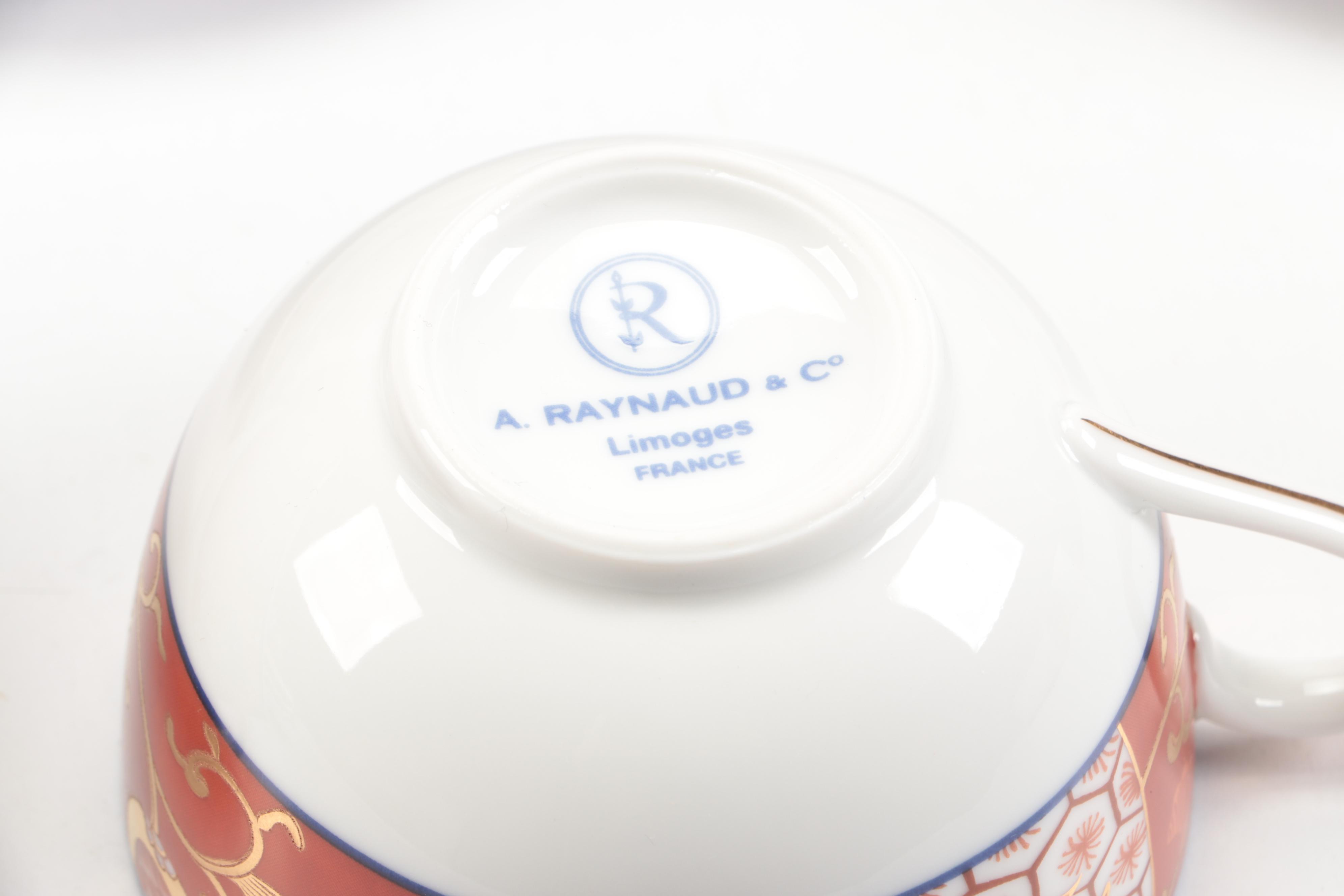 Raynaud "Pao Ting" French Gilt Porcelain Dinnerware