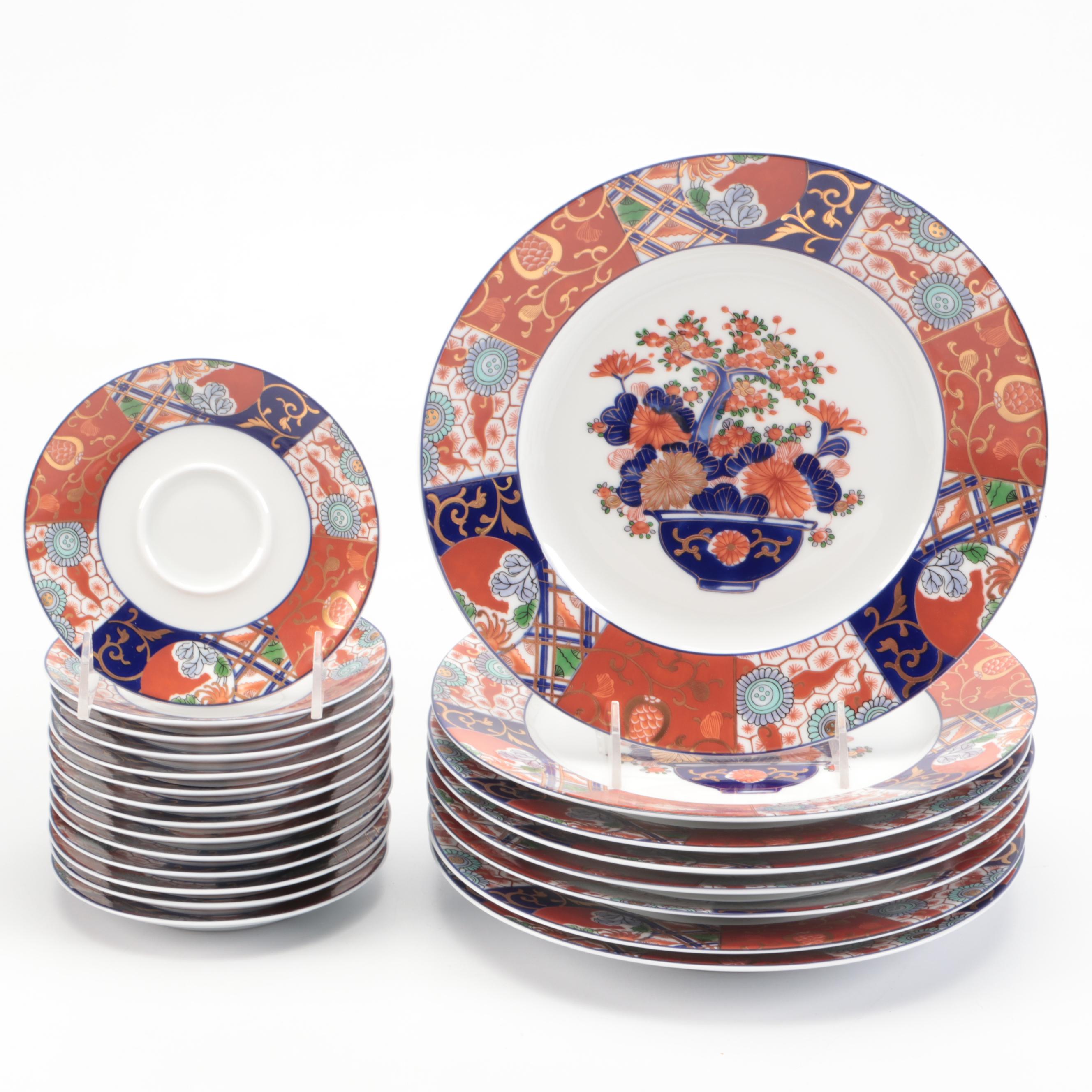 Raynaud "Pao Ting" French Gilt Porcelain Dinnerware