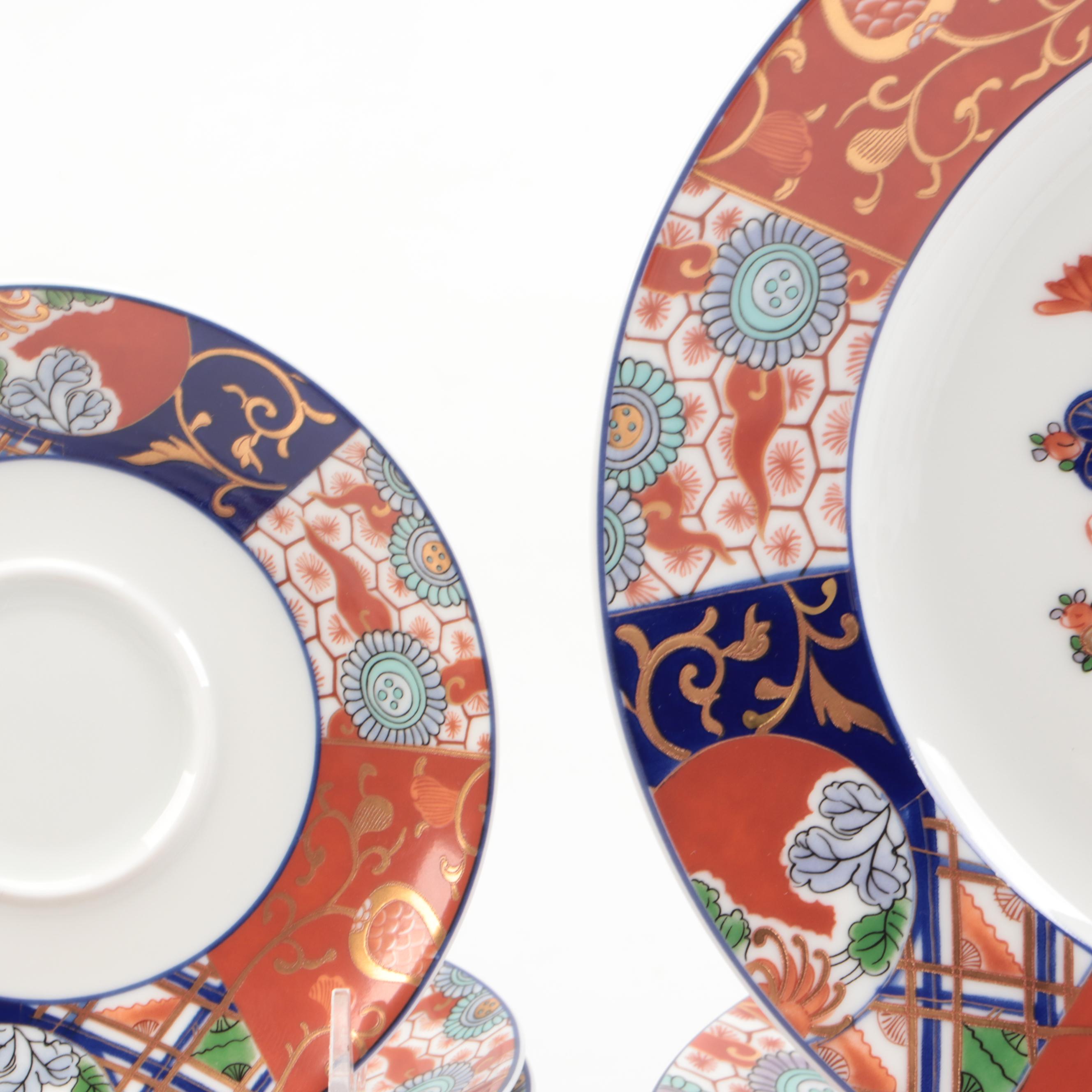 Raynaud "Pao Ting" French Gilt Porcelain Dinnerware