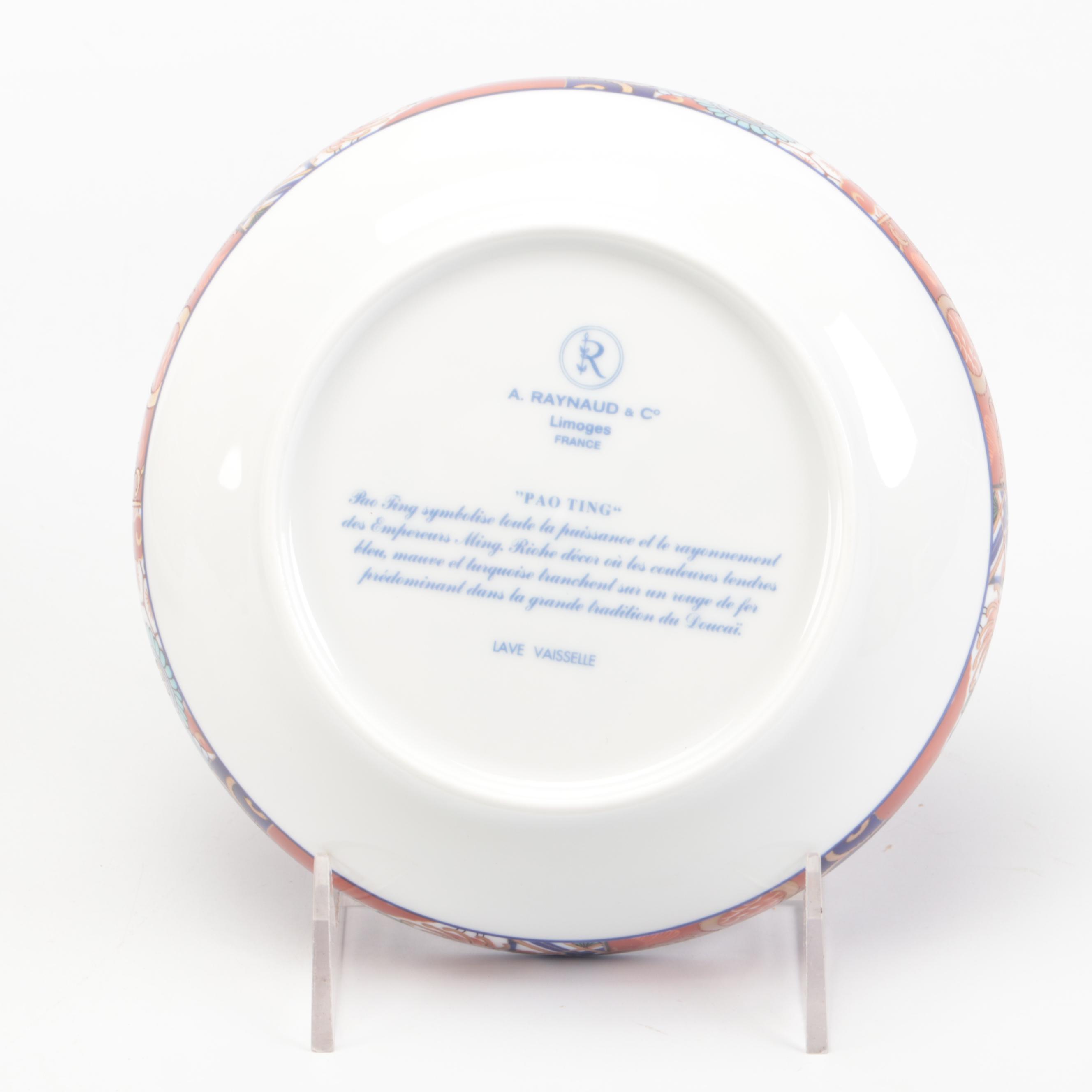 Raynaud "Pao Ting" French Gilt Porcelain Dinnerware