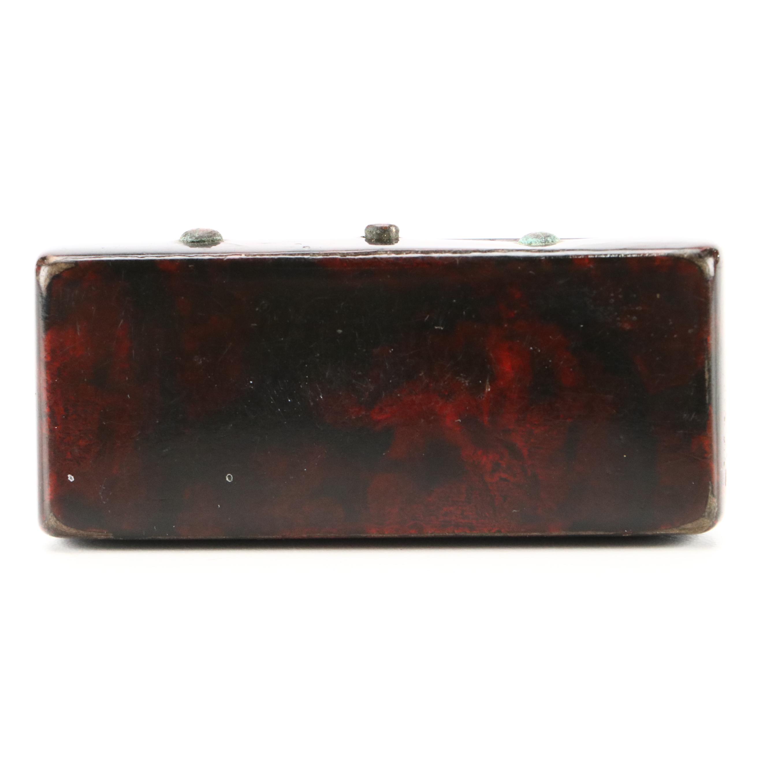 Continental Victorian Abalone and Tortoiseshell Snuffbox