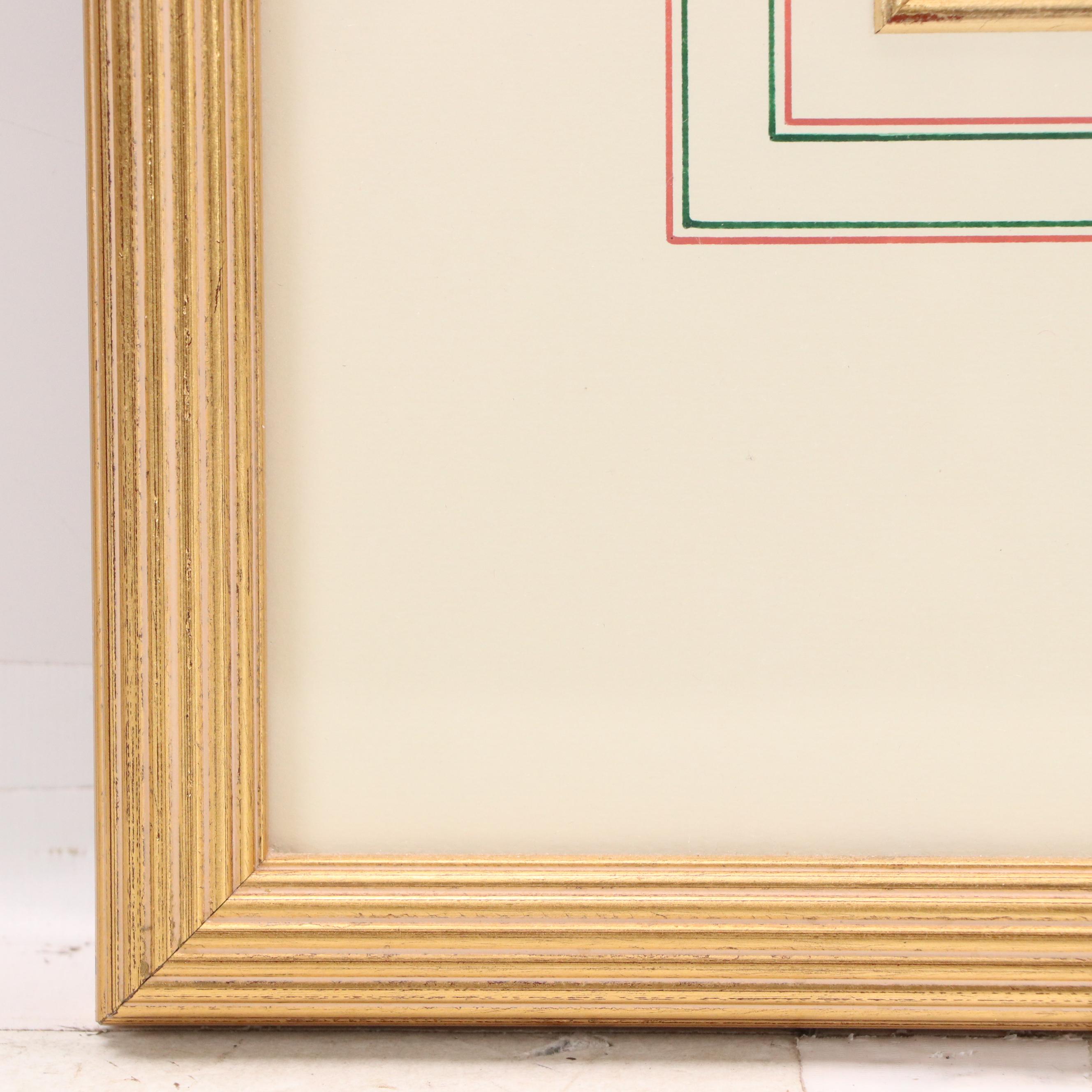 Set of Vintage Hand-Colored Botanical Engravings, Early 20th Century