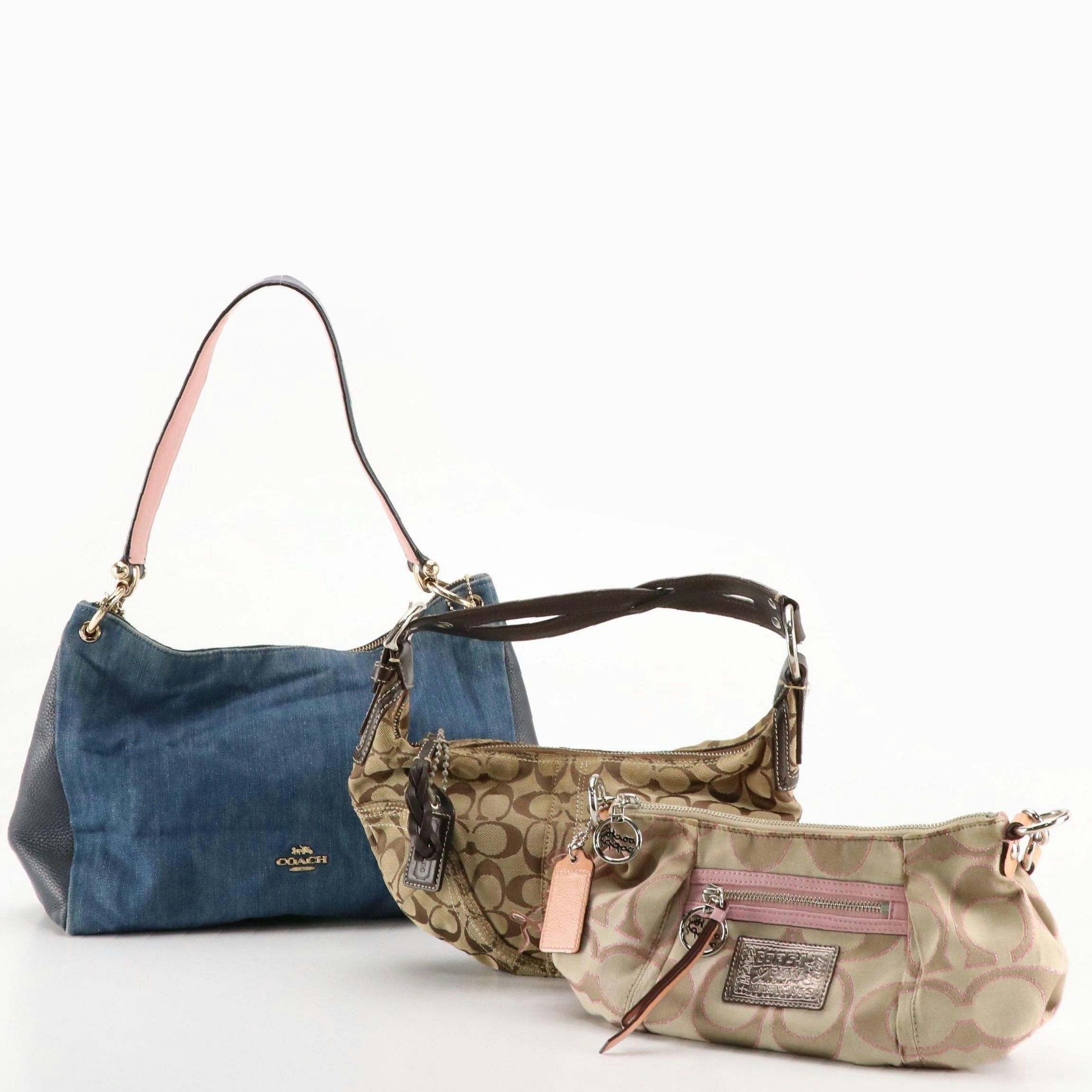 Coach Mia F66964, Soho 10599, and Coach Poppy 16293 Shoulder Bags