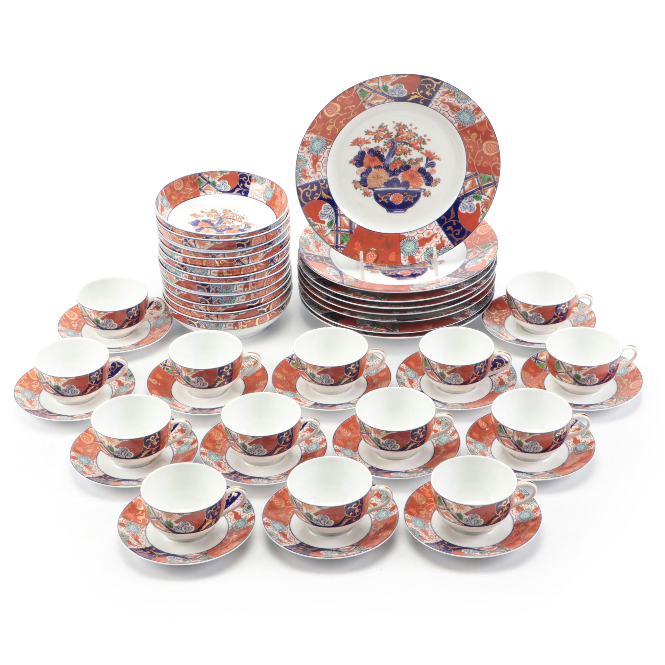 Raynaud "Pao Ting" French Gilt Porcelain Dinnerware