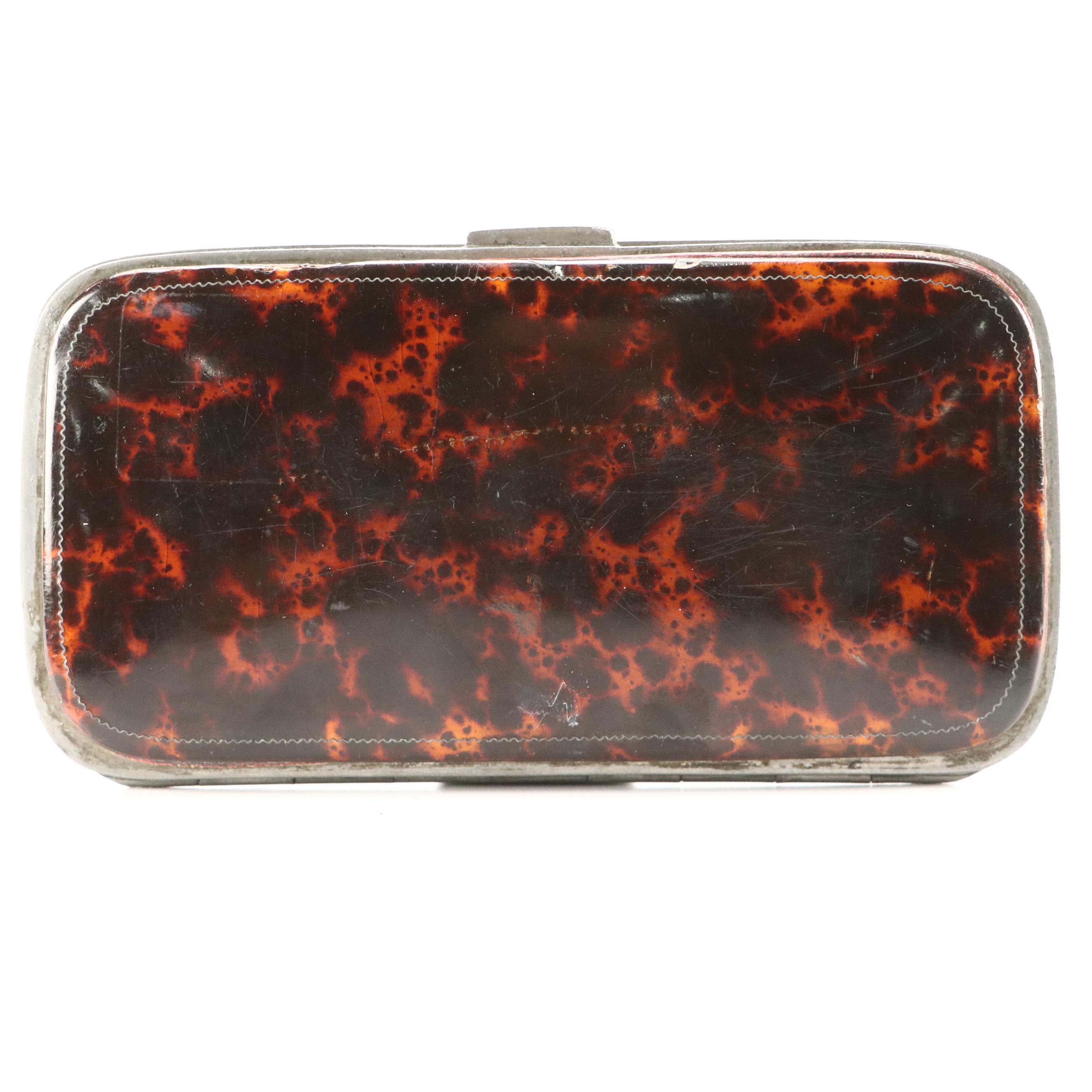 Continental Tortoiseshell and Abalone Spectacle Case, Late 19th/Early 20th C.