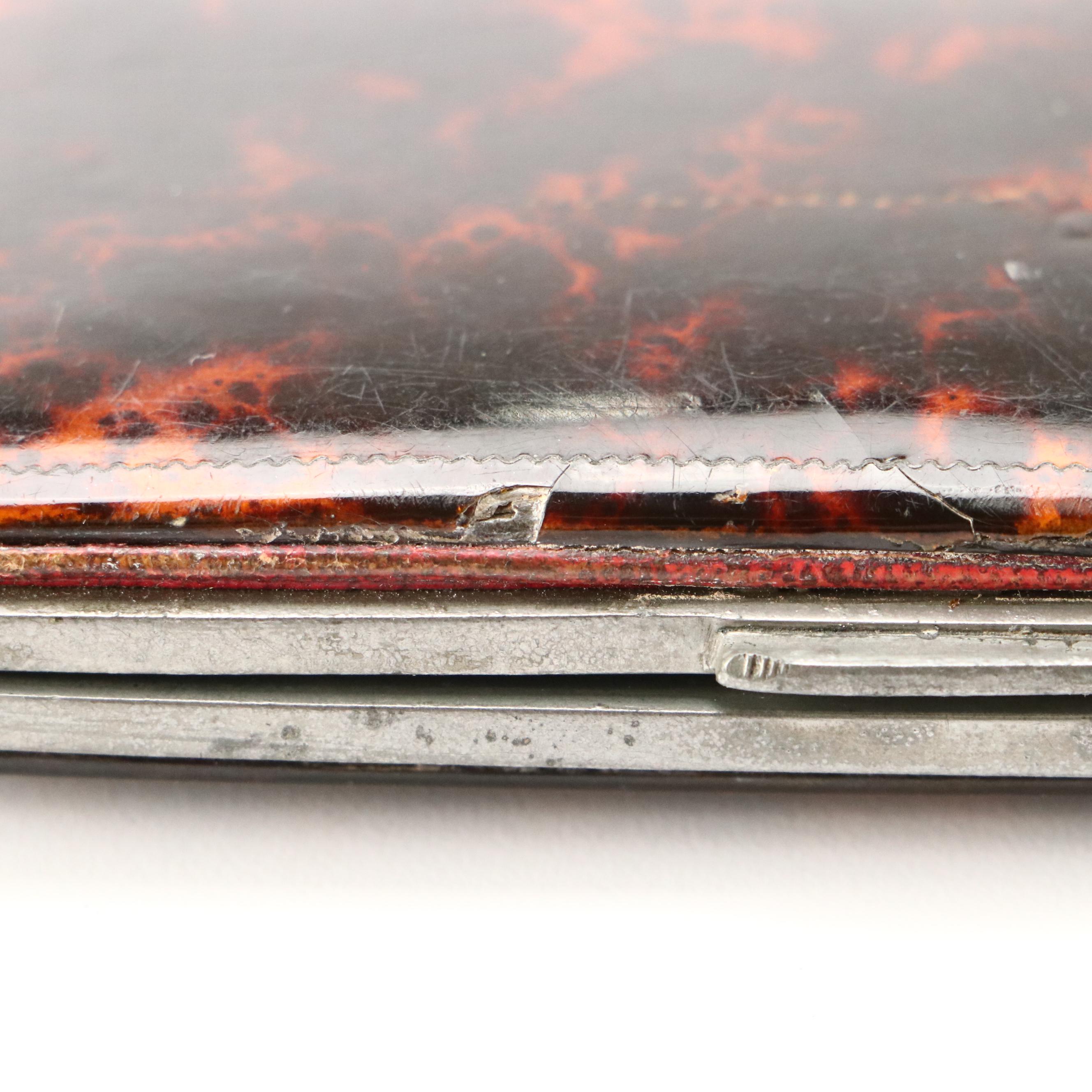 Continental Tortoiseshell and Abalone Spectacle Case, Late 19th/Early 20th C.