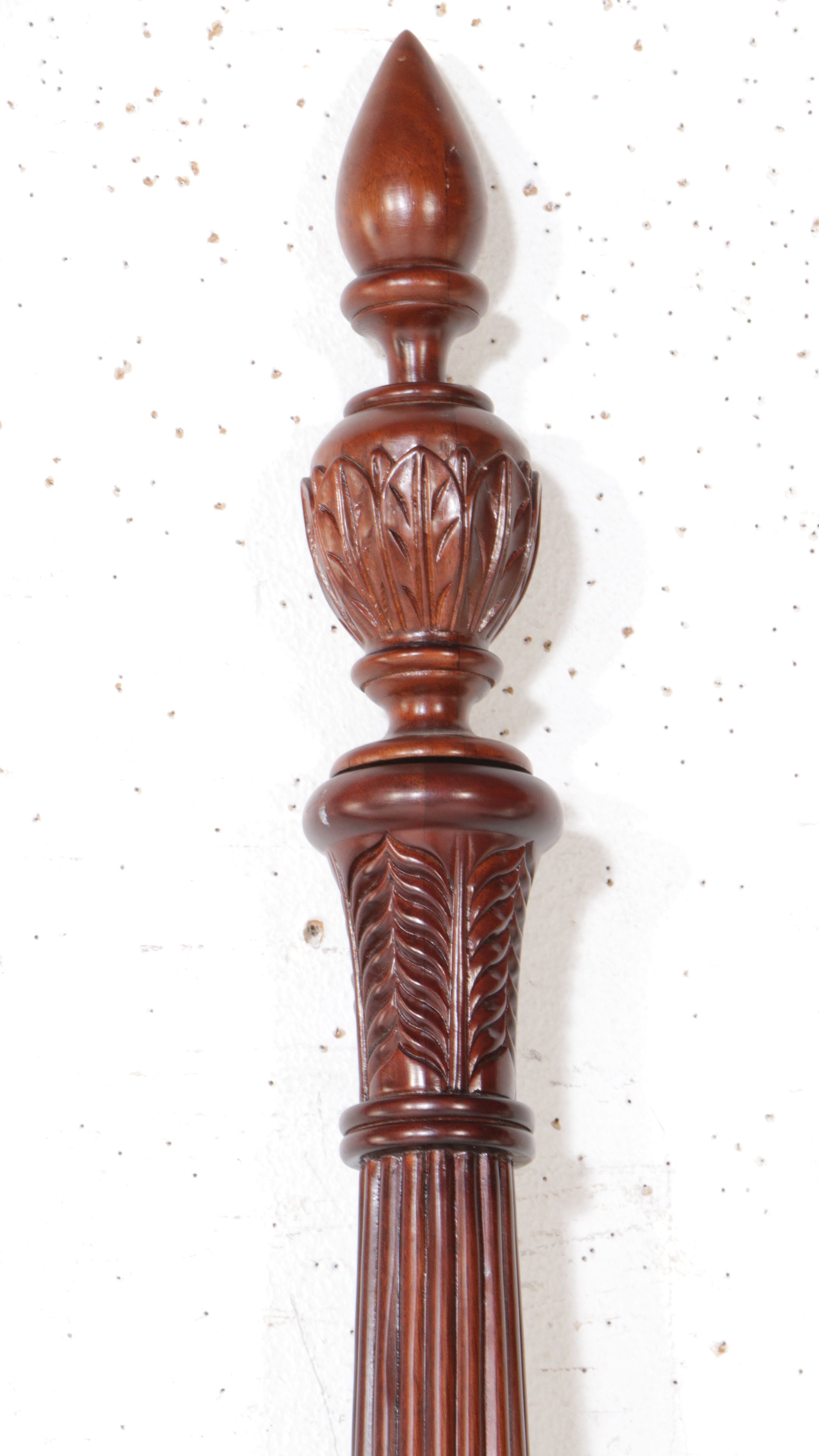 Federal Style Cherry Four-Poster Queen Size Bed, Mid to Late 20th Century