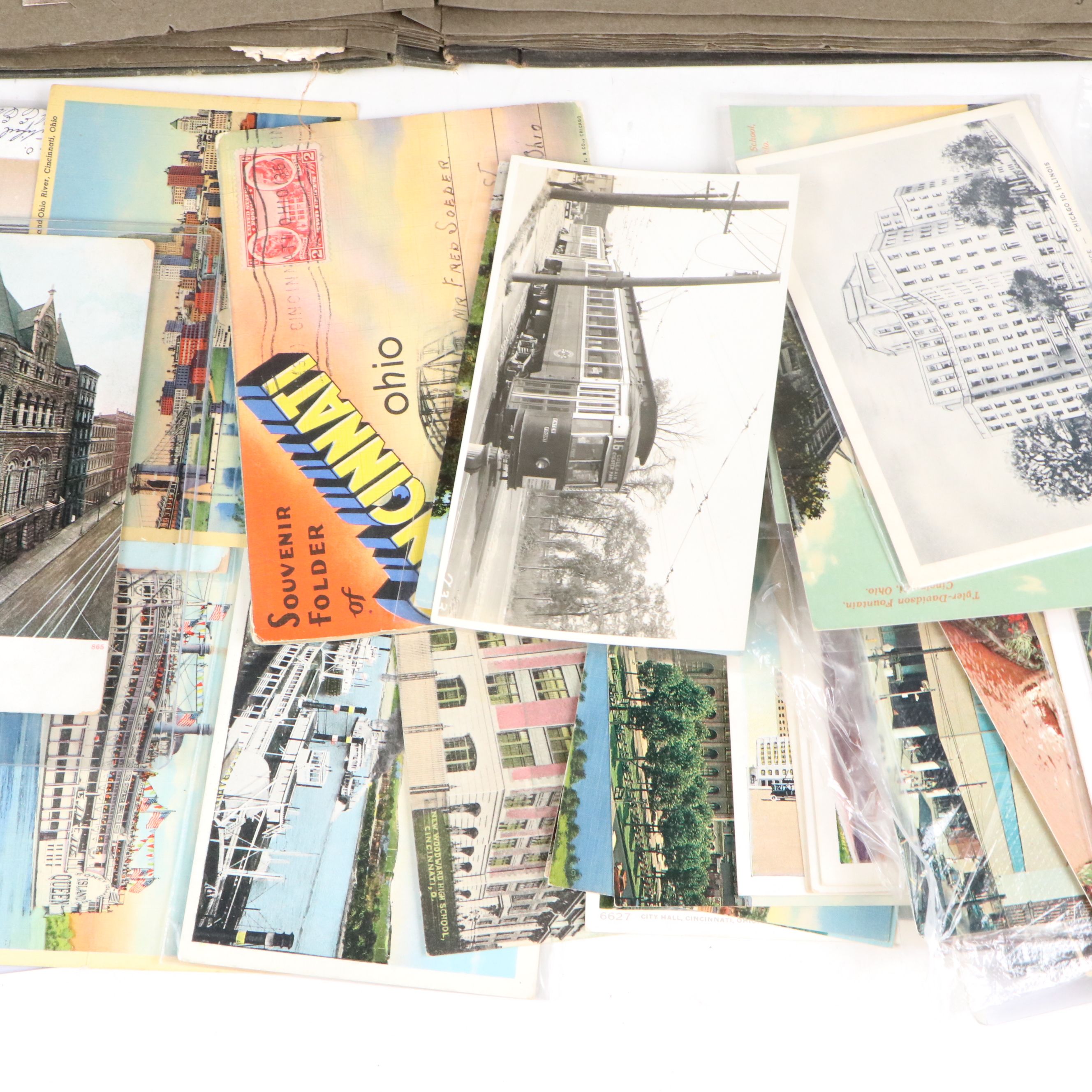Cincinnati with Other Souvenir Postcards, Early to Mid-20th Century