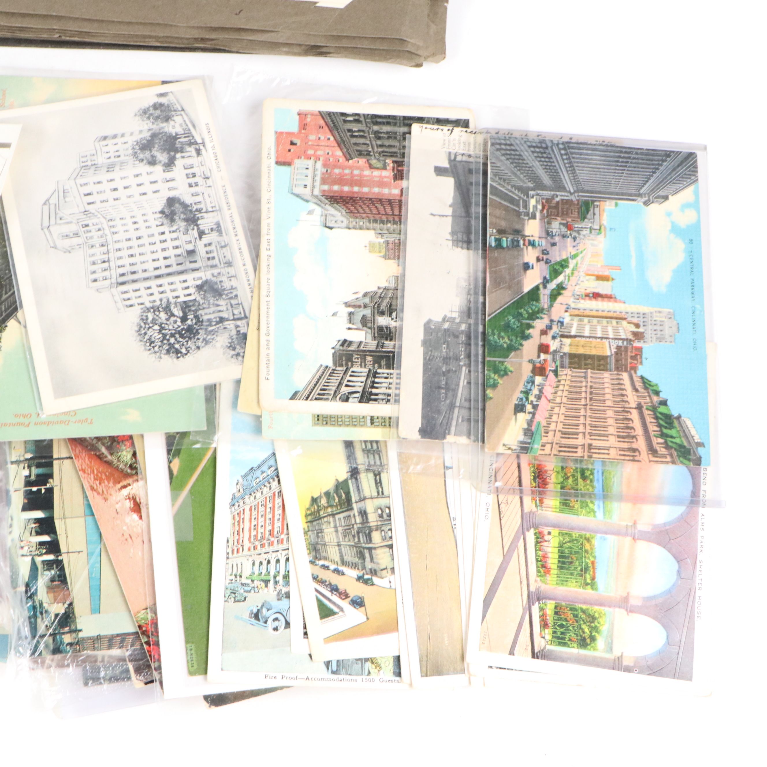 Cincinnati with Other Souvenir Postcards, Early to Mid-20th Century