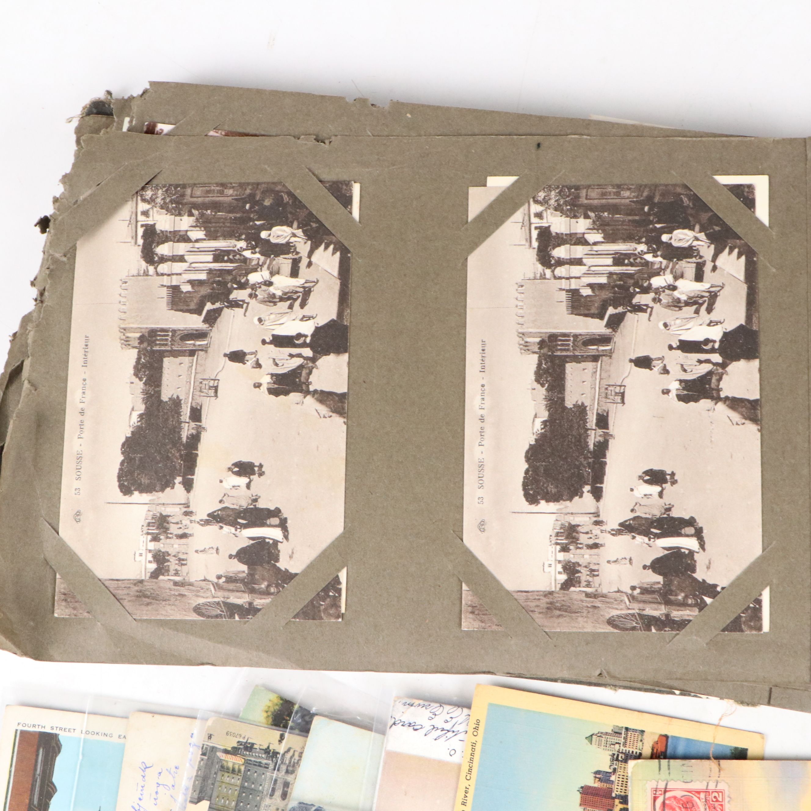 Cincinnati with Other Souvenir Postcards, Early to Mid-20th Century