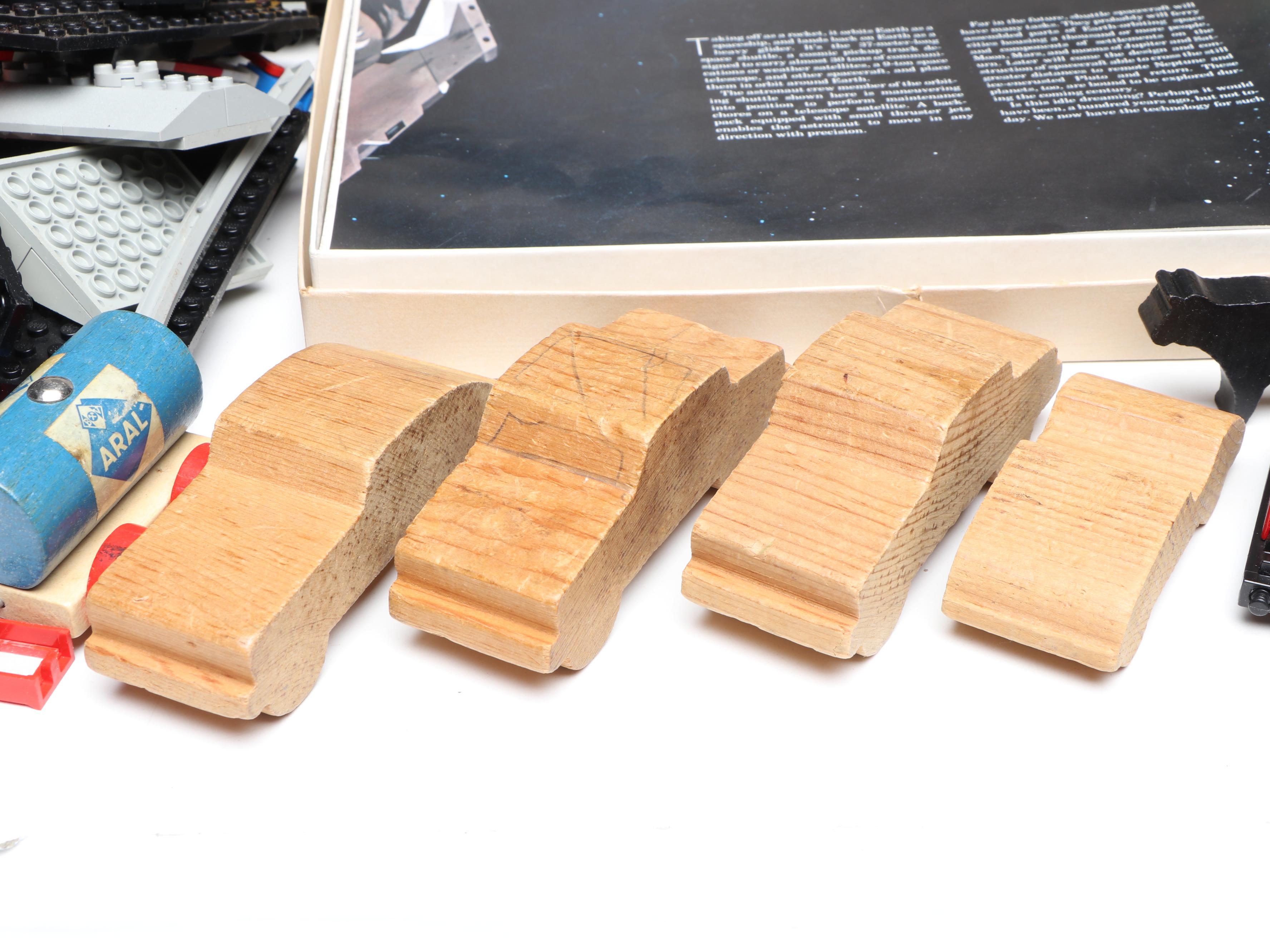 Wood and Plastic Toy Train Sets with National Geographic Our Universe Space Kit