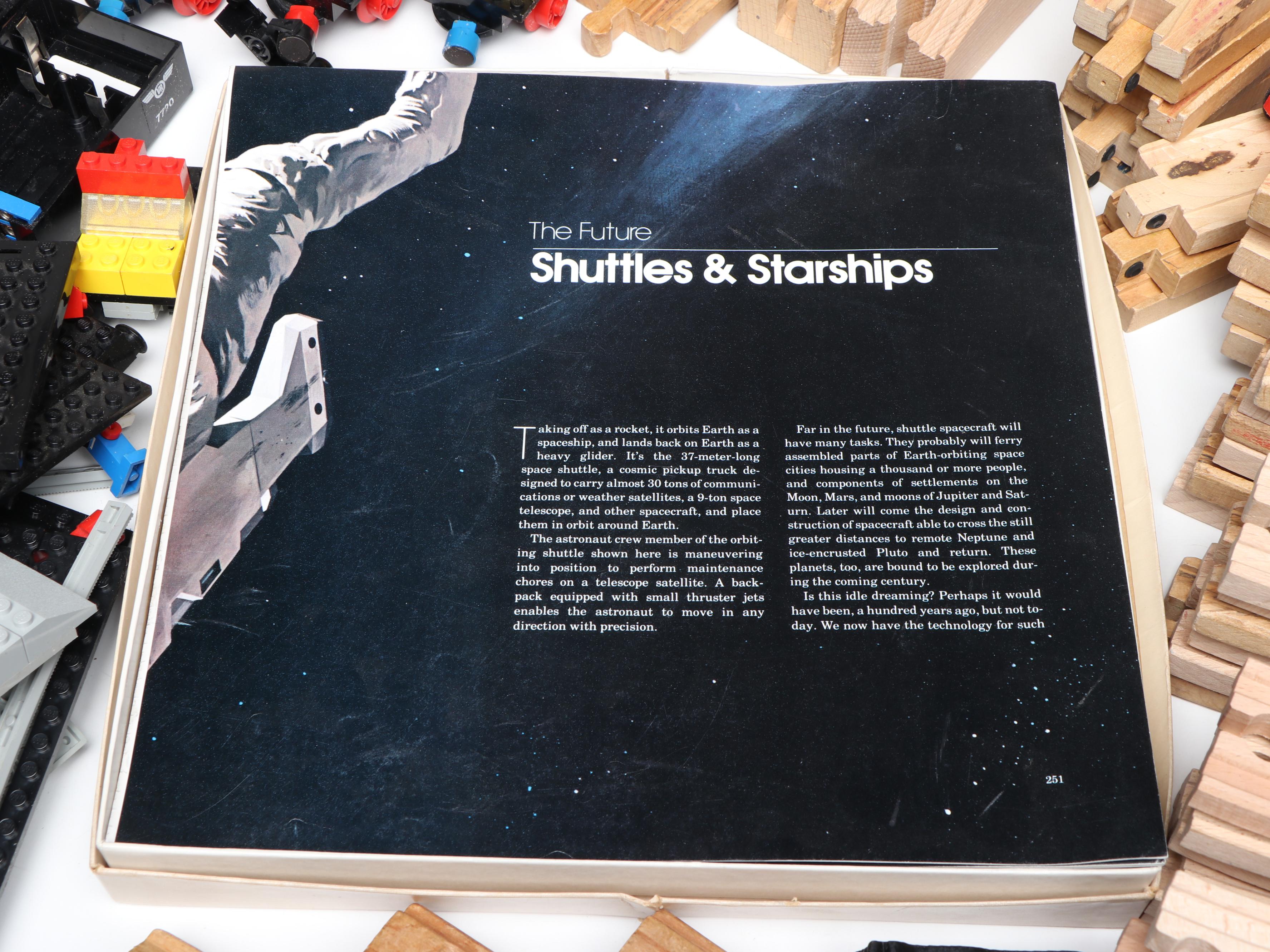 Wood and Plastic Toy Train Sets with National Geographic Our Universe Space Kit