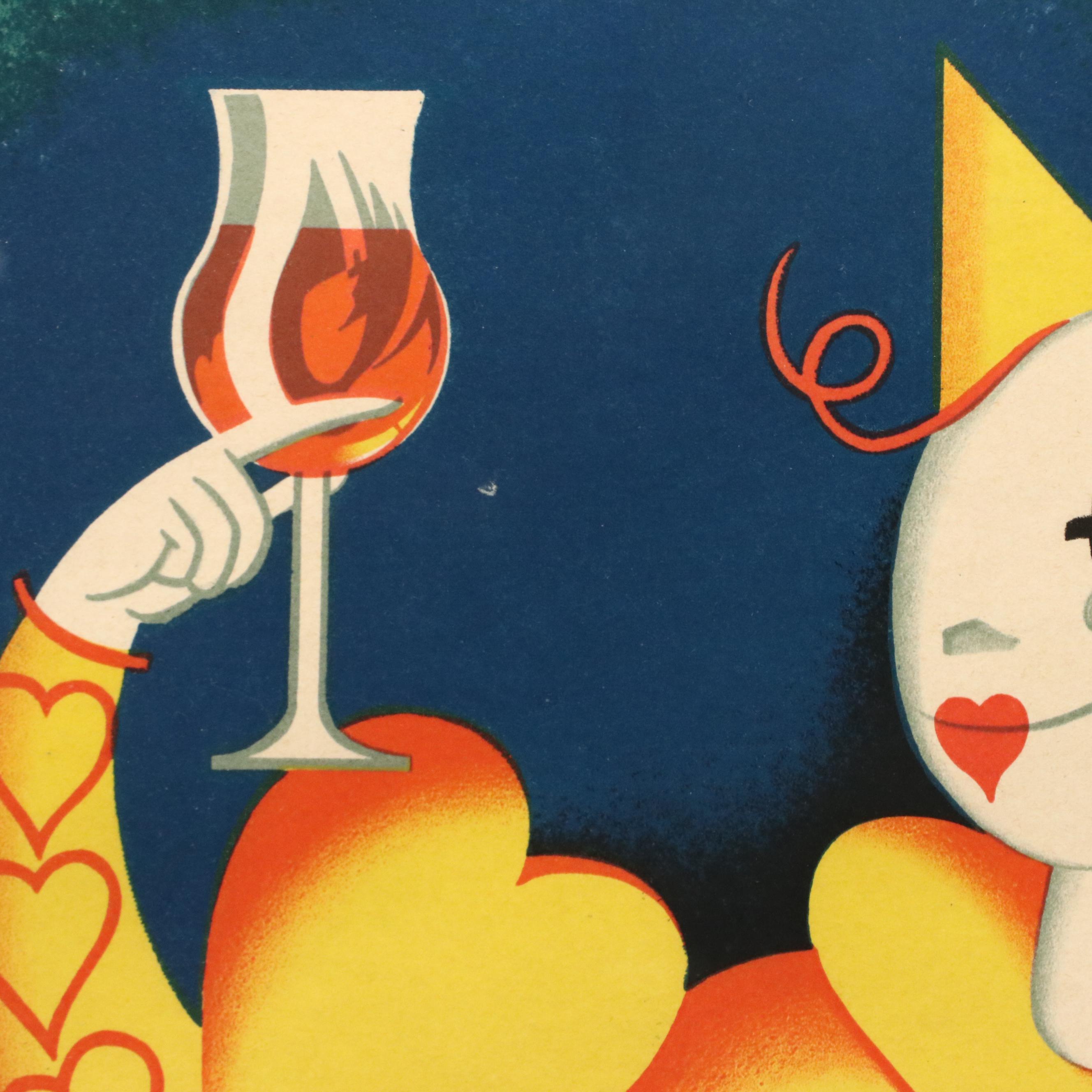 French Advertisement Poster "Liqueur Cordial-Médoc," Circa 1938