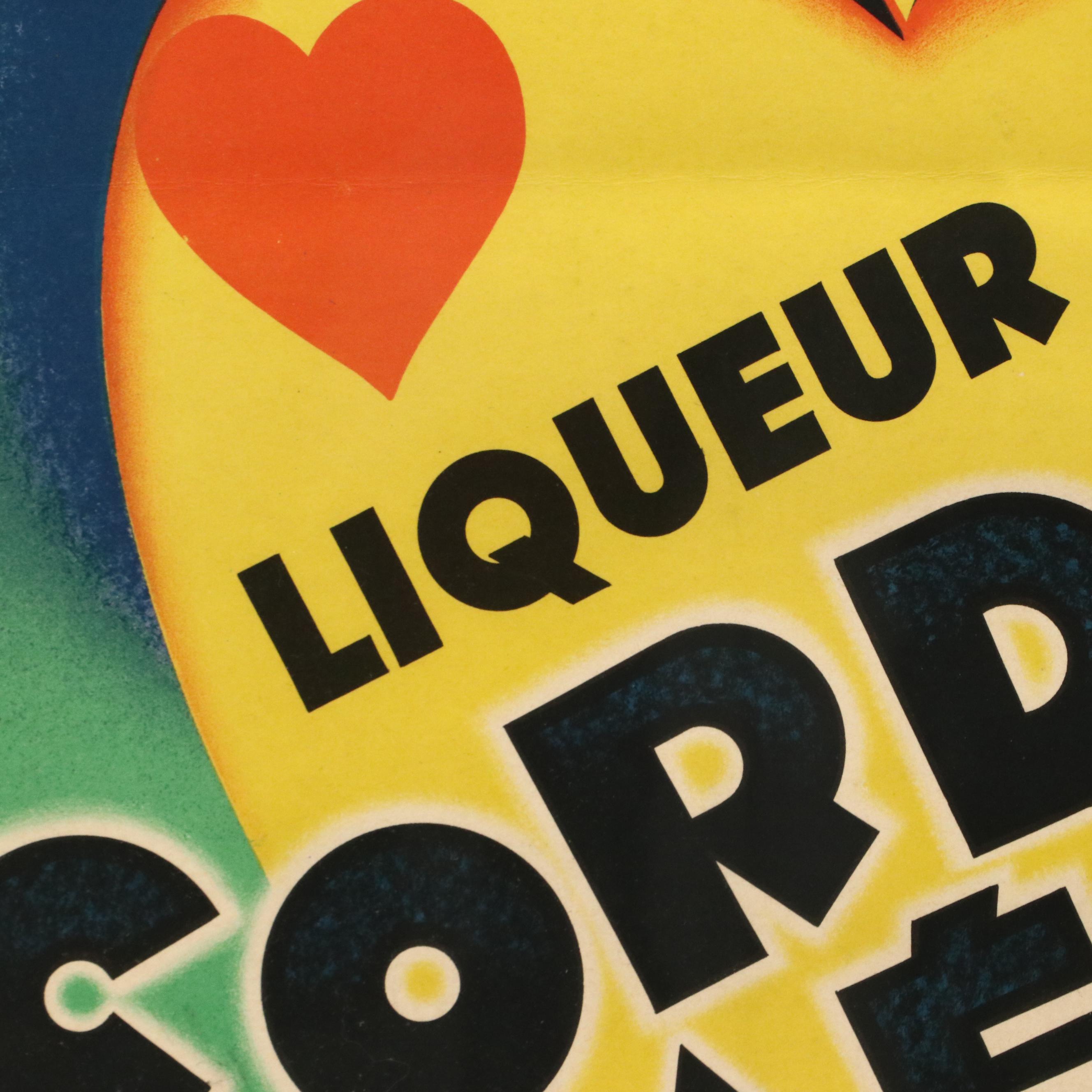 French Advertisement Poster "Liqueur Cordial-Médoc," Circa 1938