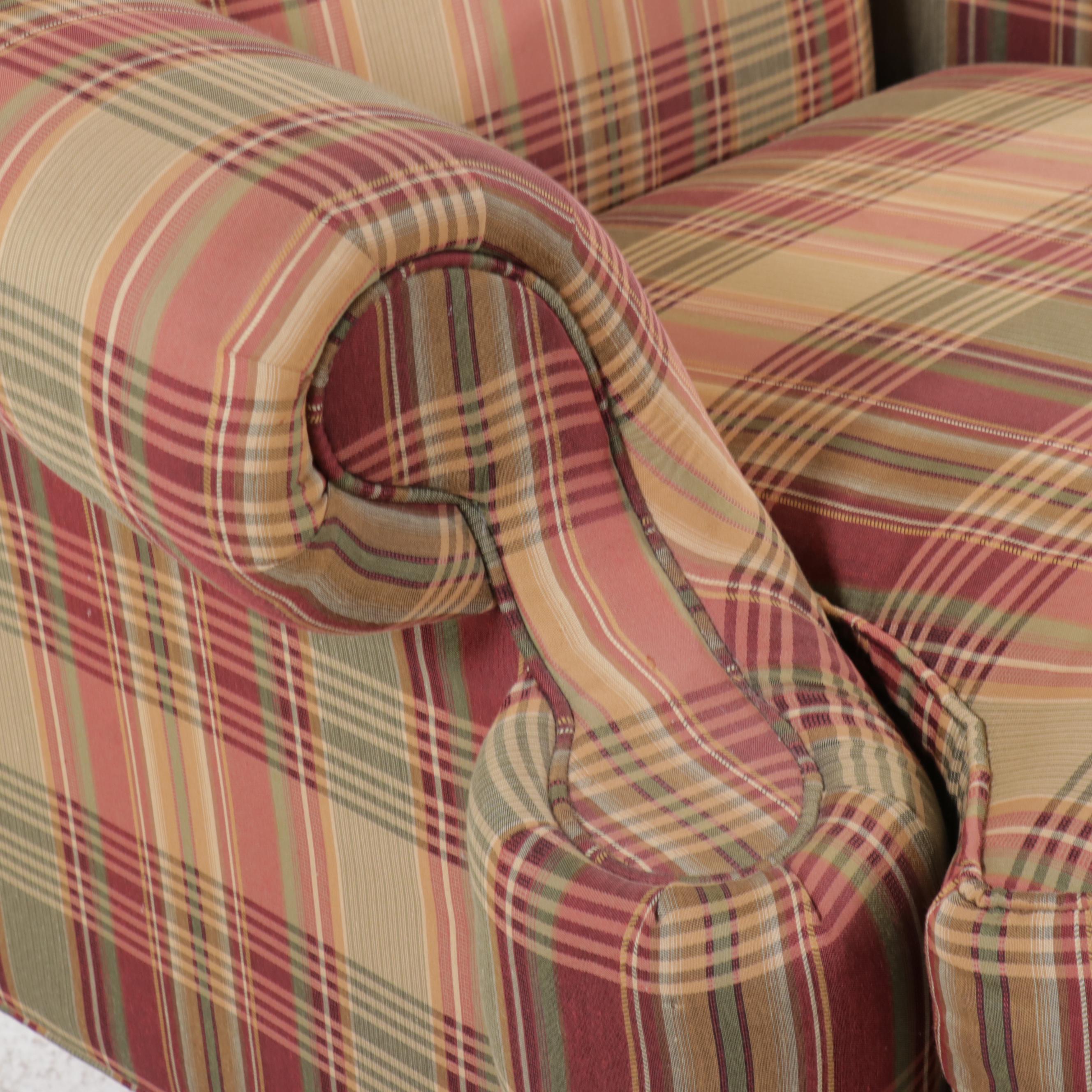 Huntington House Chippendale Style Paw Foot Wingback Chair