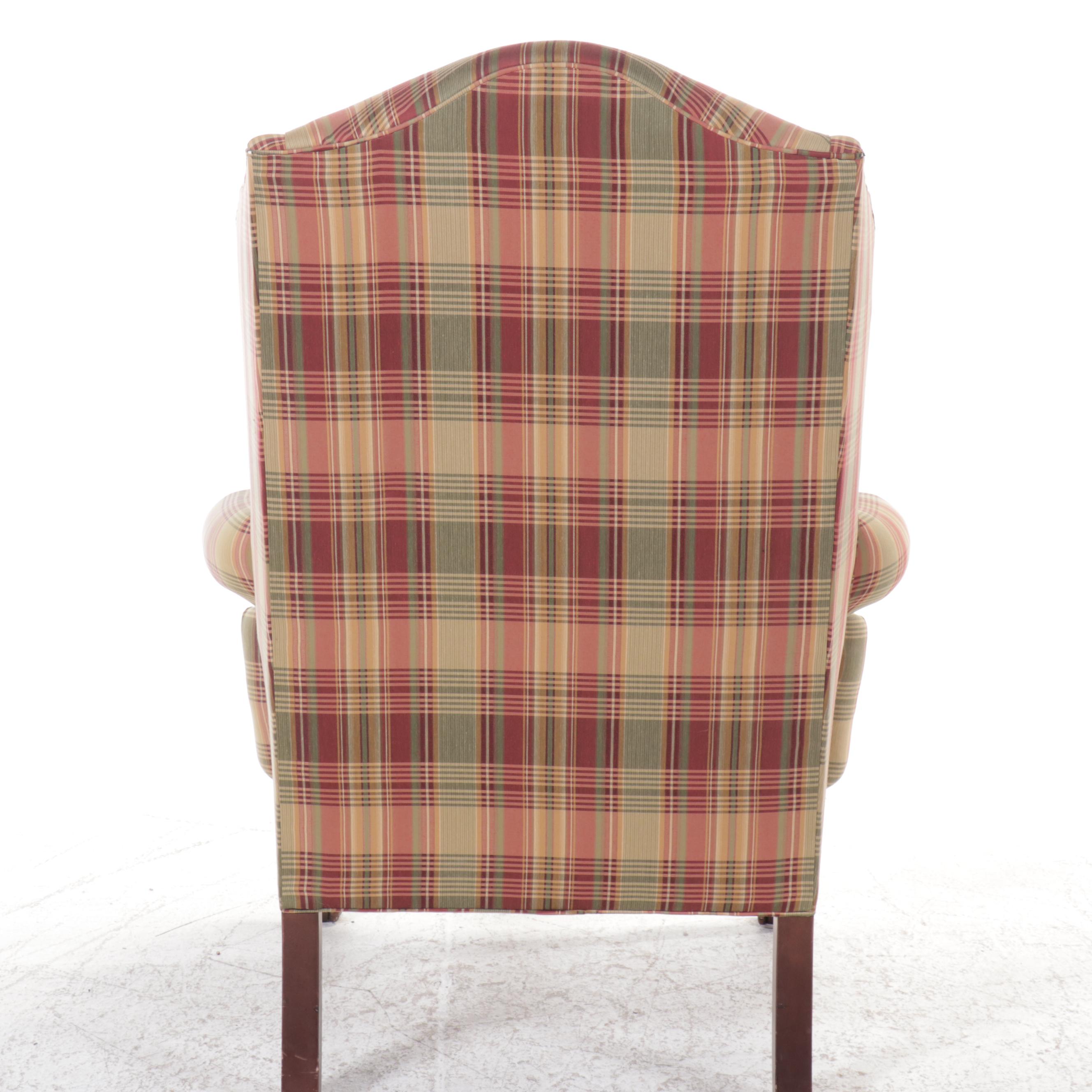 Huntington House Chippendale Style Paw Foot Wingback Chair