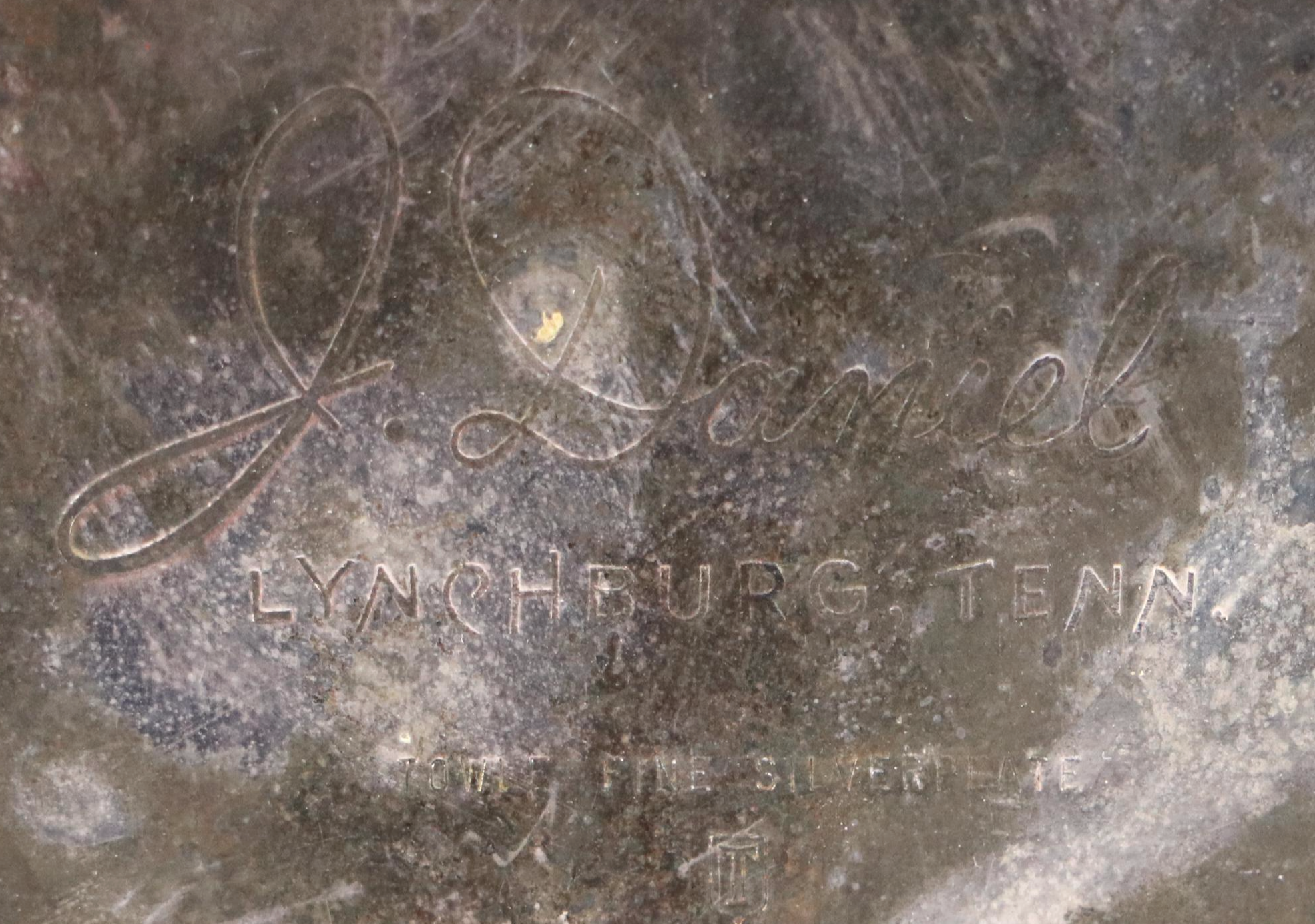 Towle for Jack Daniel's Silver Plate Bottle Holder with Other Serveware