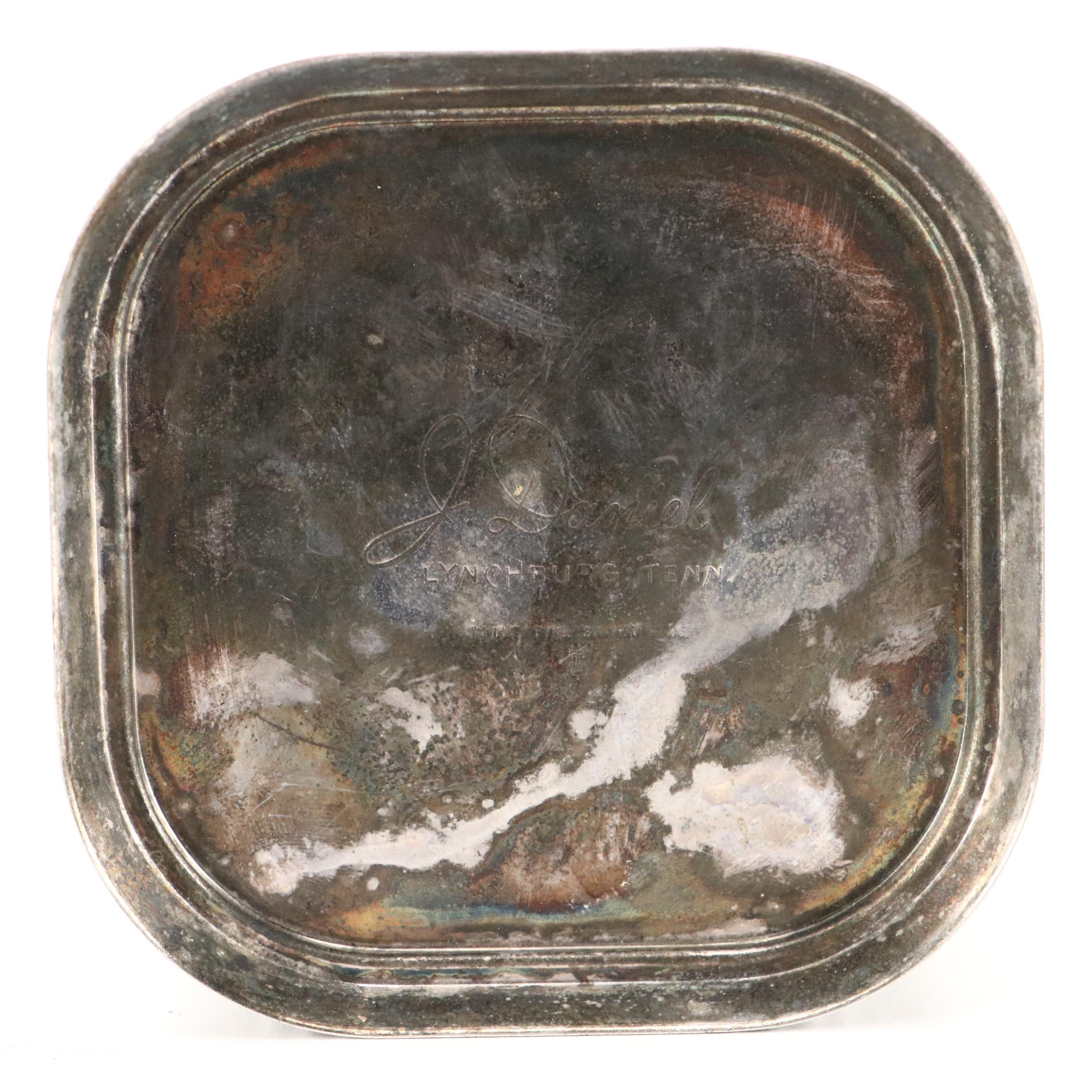 Towle for Jack Daniel's Silver Plate Bottle Holder with Other Serveware