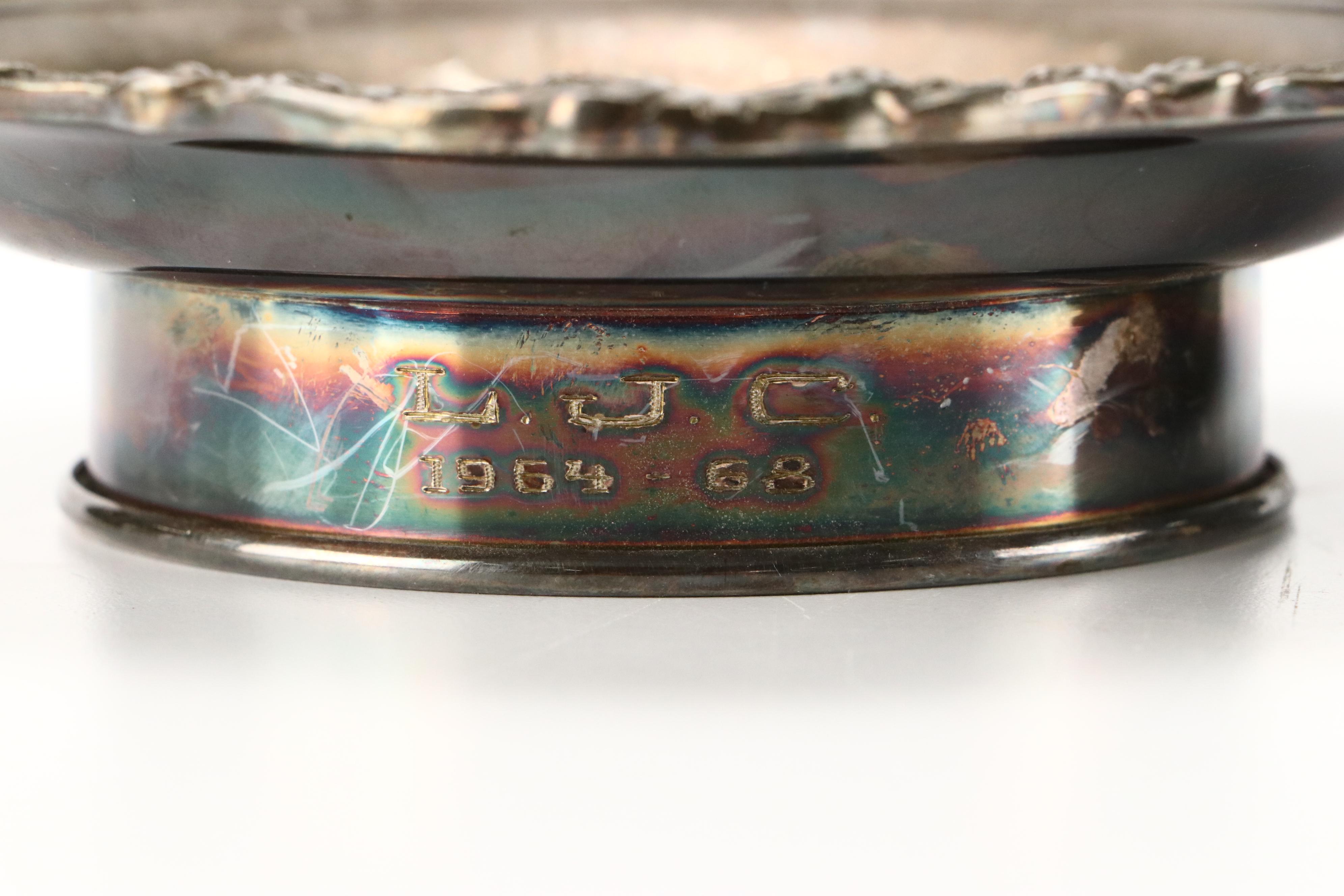 Towle for Jack Daniel's Silver Plate Bottle Holder with Other Serveware