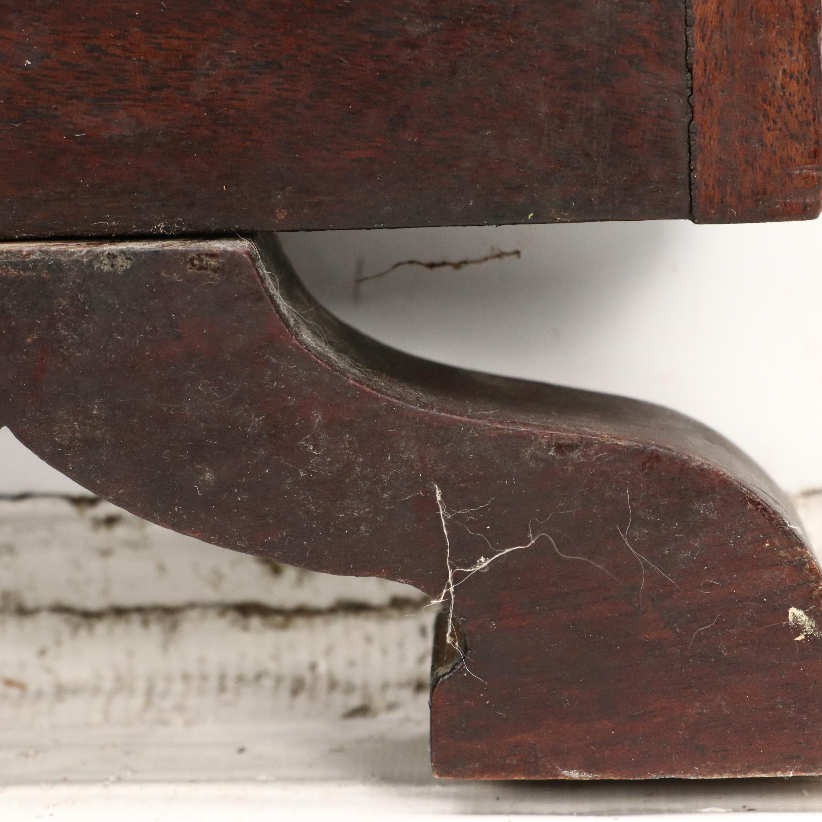 Chippendale Style Glass Covered Embroidered Fireplace Screen