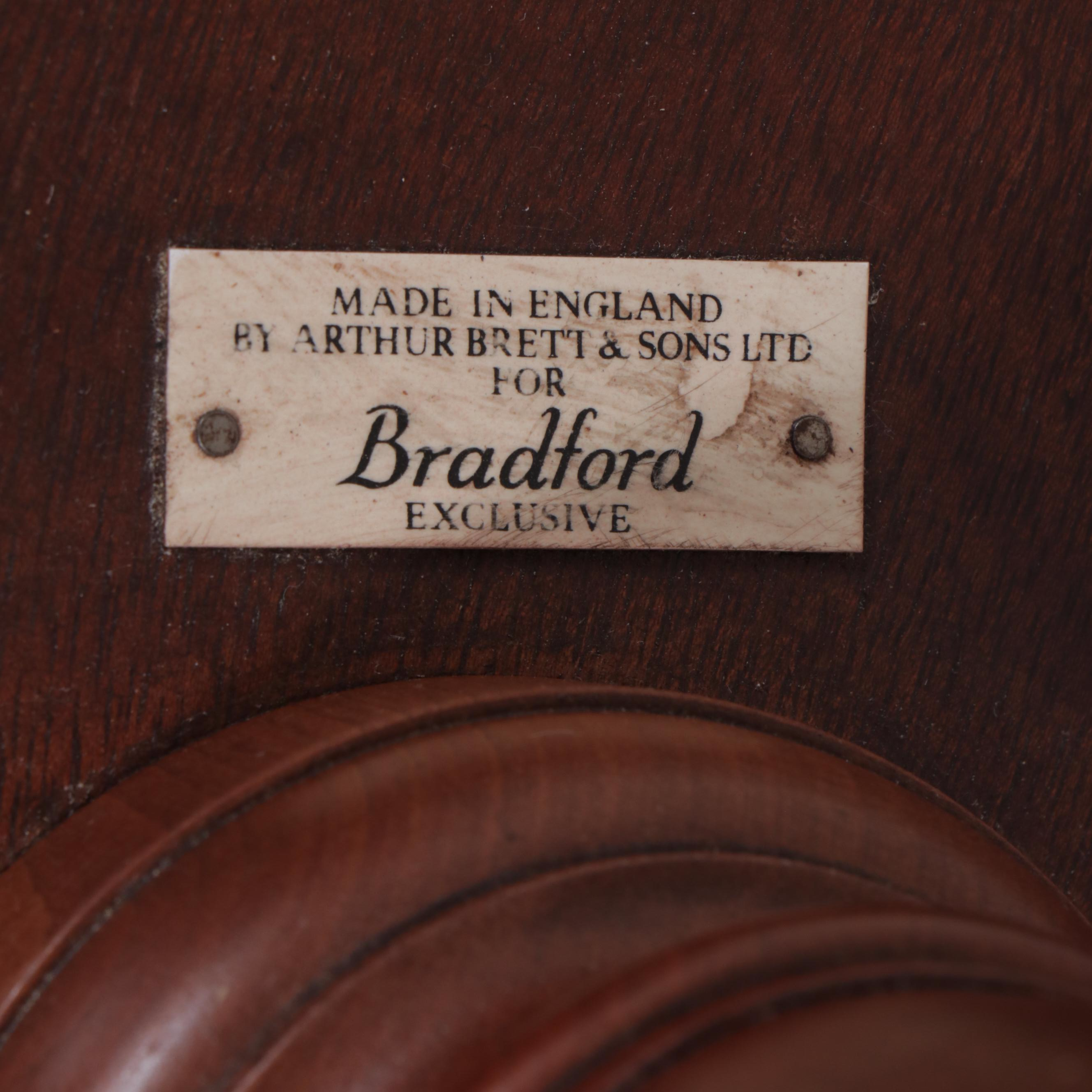 Arthur Brett & Sons for Bradford Regency Style Inlaid Walnut Coffee Table