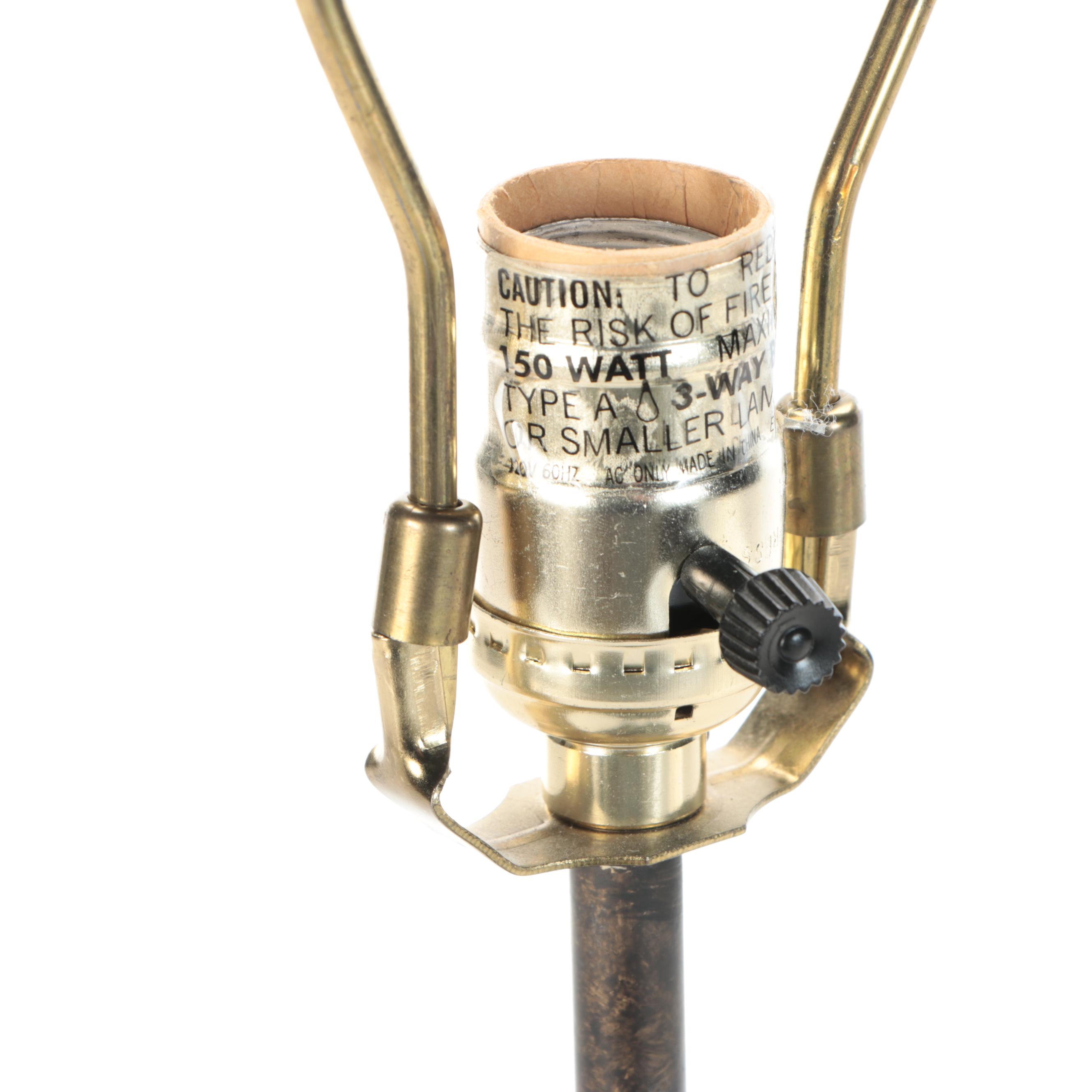 Chinese Flute Playing Frog Figural Table Lamp