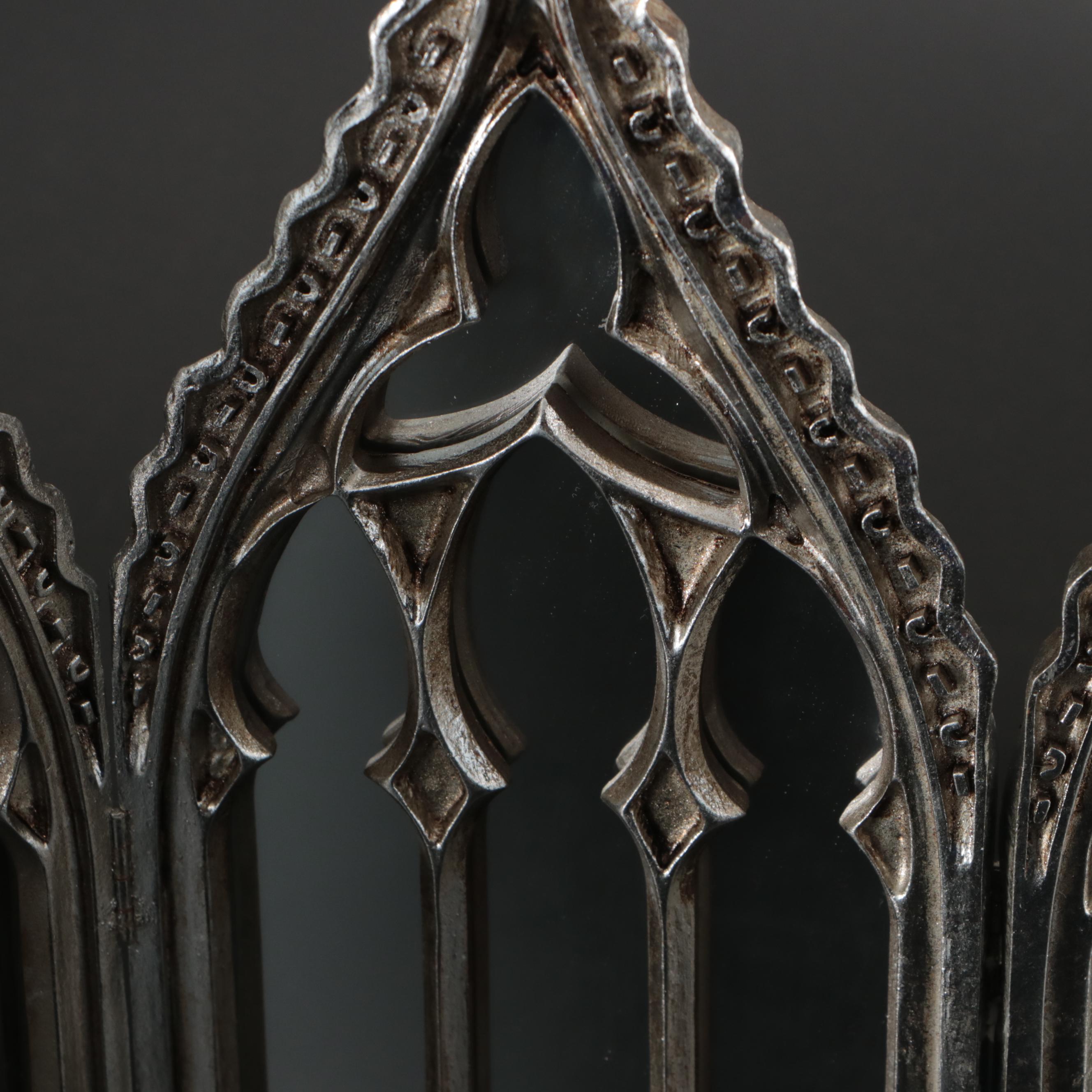 Hinged Four-Panel Cathedral Mirror