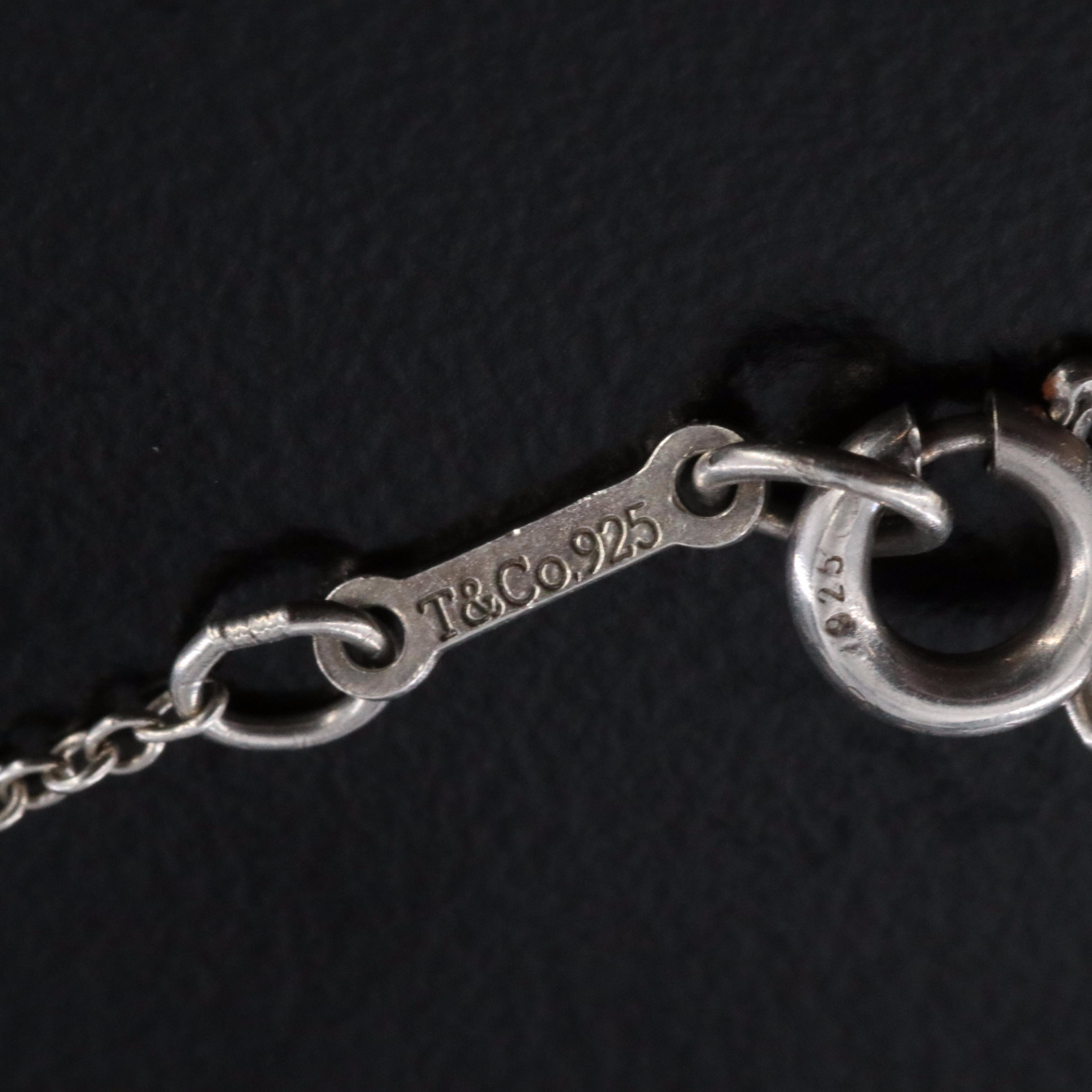 Elsa Peretti for Tiffany & Co. Sterling Infinity Cross Pendant Necklace