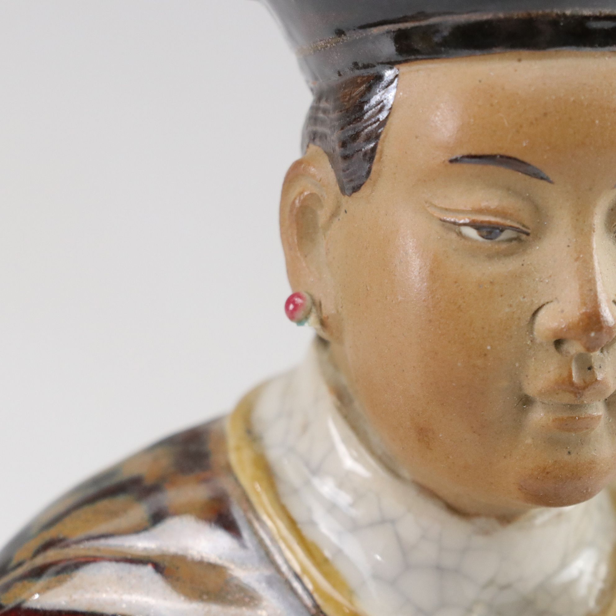 Chinese Glazed Ceramic Seated Figurines