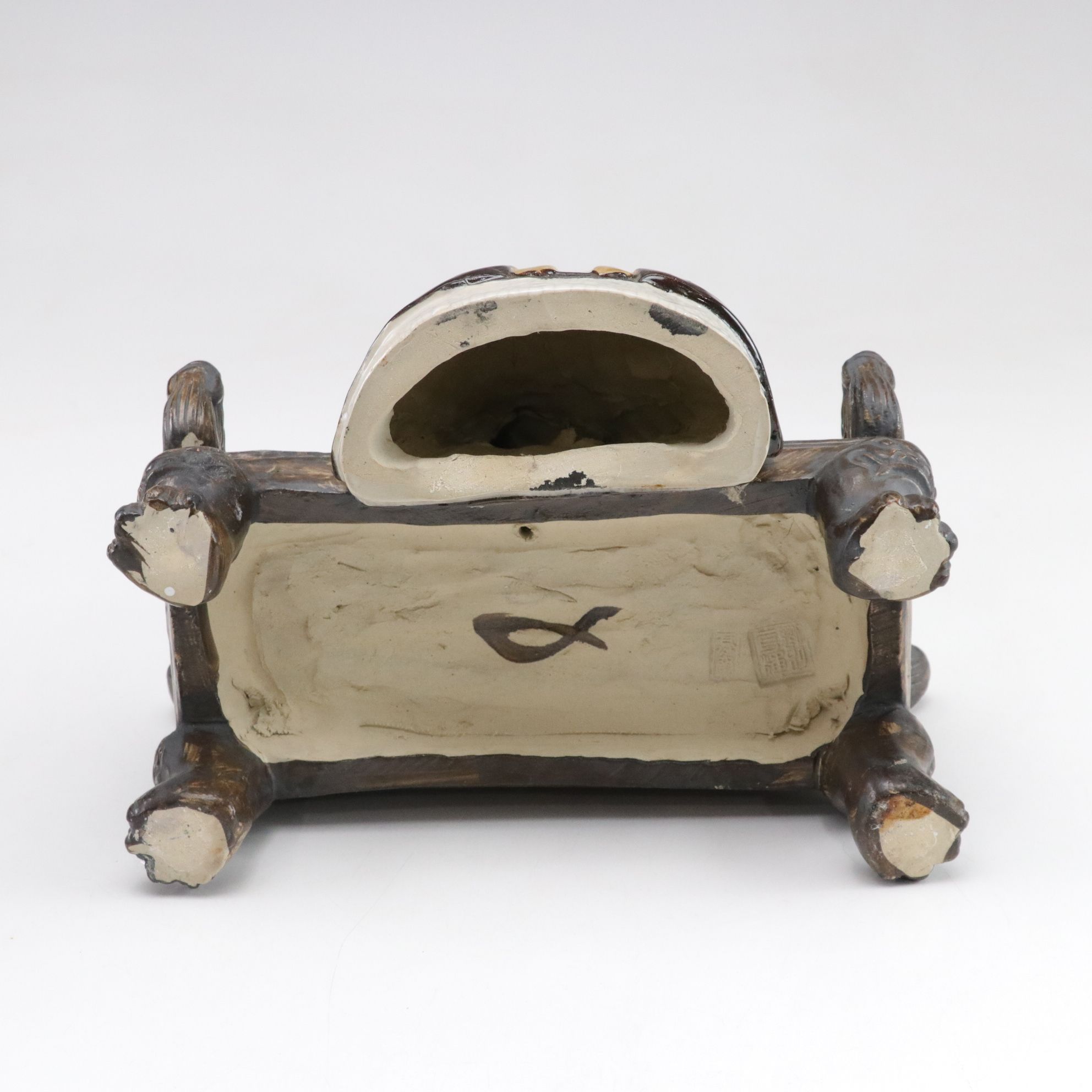 Chinese Glazed Ceramic Seated Figurines