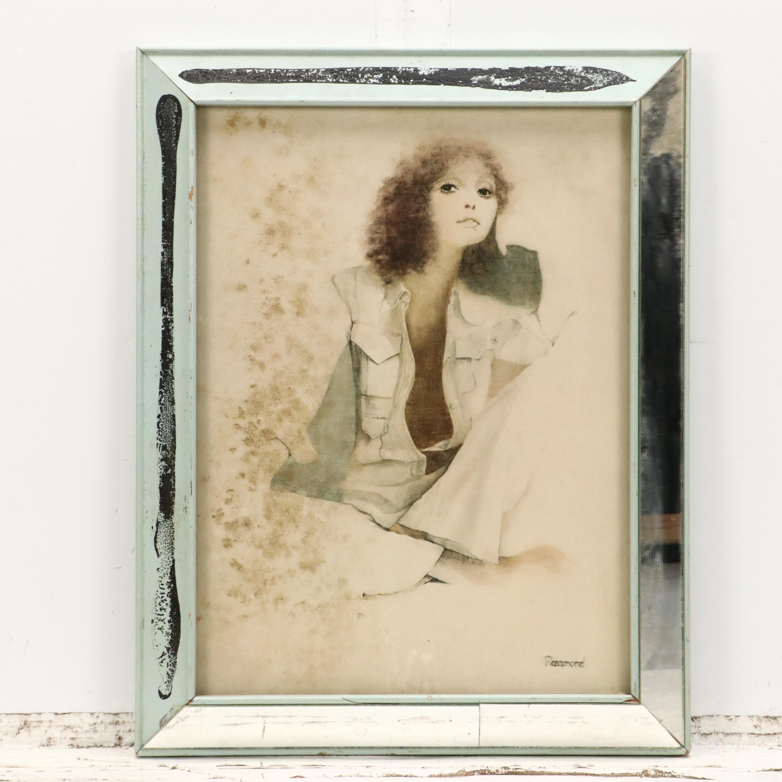 After Christine Rosamond Offset Lithographs "Windblown" and "Summer Mood"