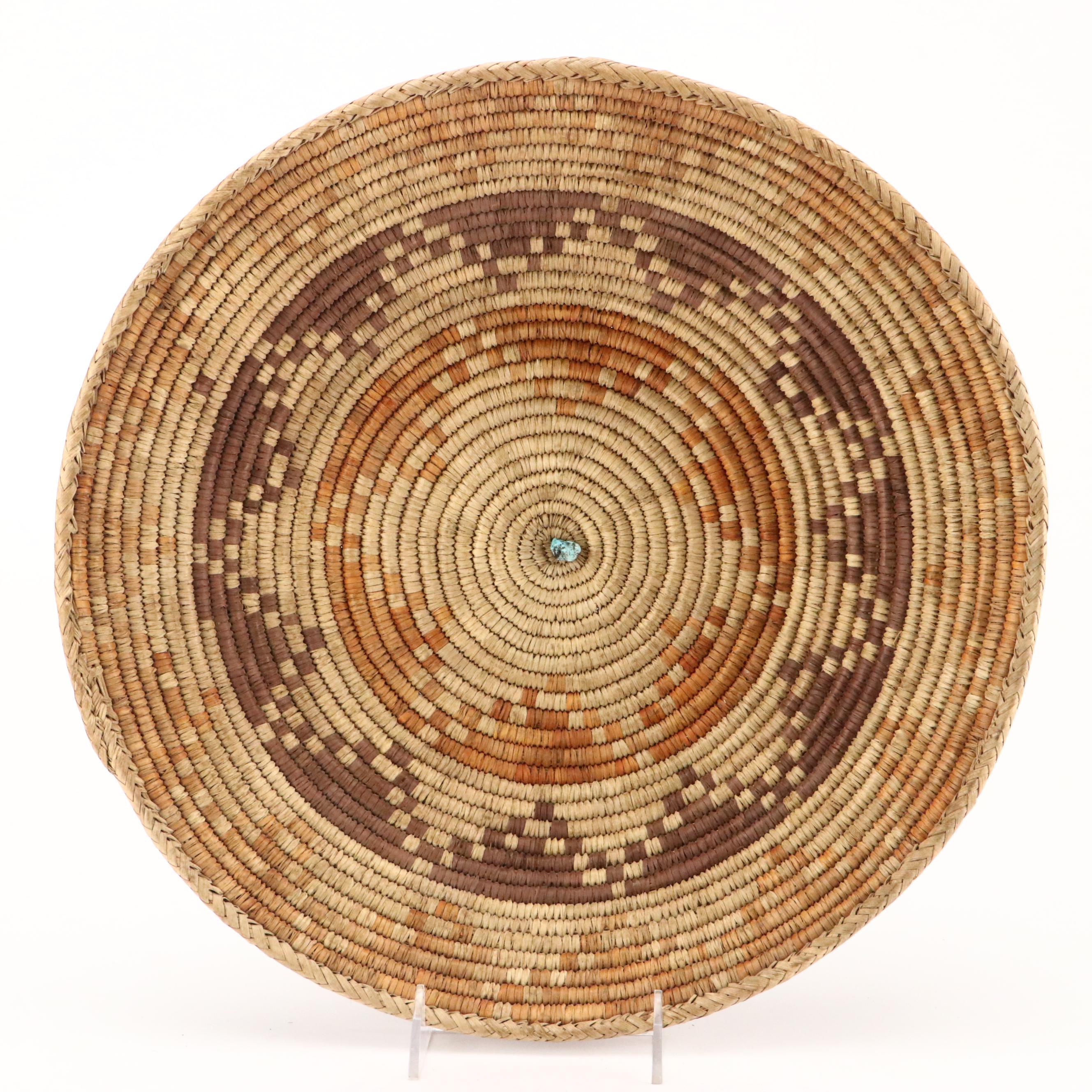 Southwestern Tohono O'odham and Other Native American Handwoven Yucca Baskets